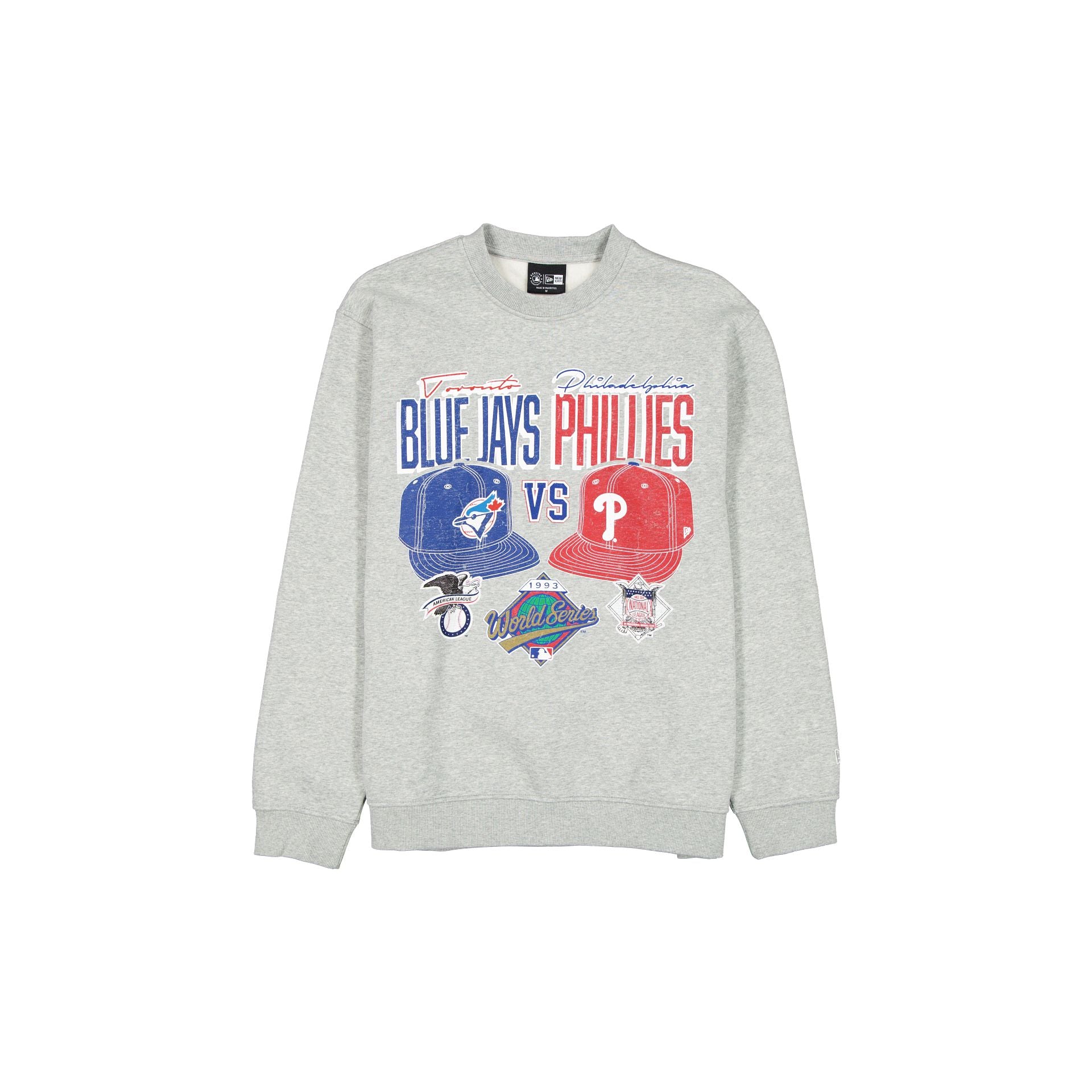 new era 1993 World Series Sport Classics Gray Crewneck