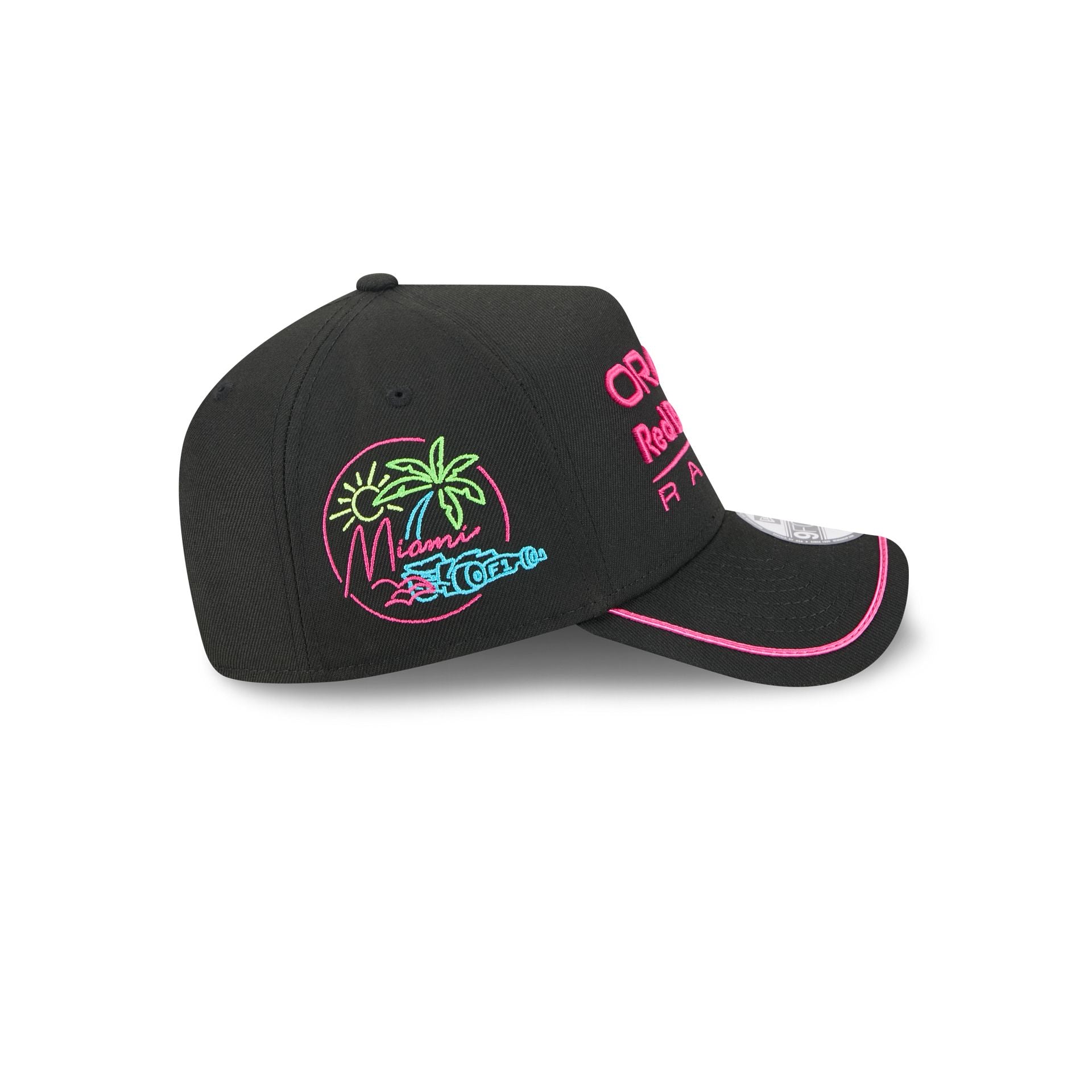 New Era 2025 Miami Race Black 9FORTY A-Frame Snapback