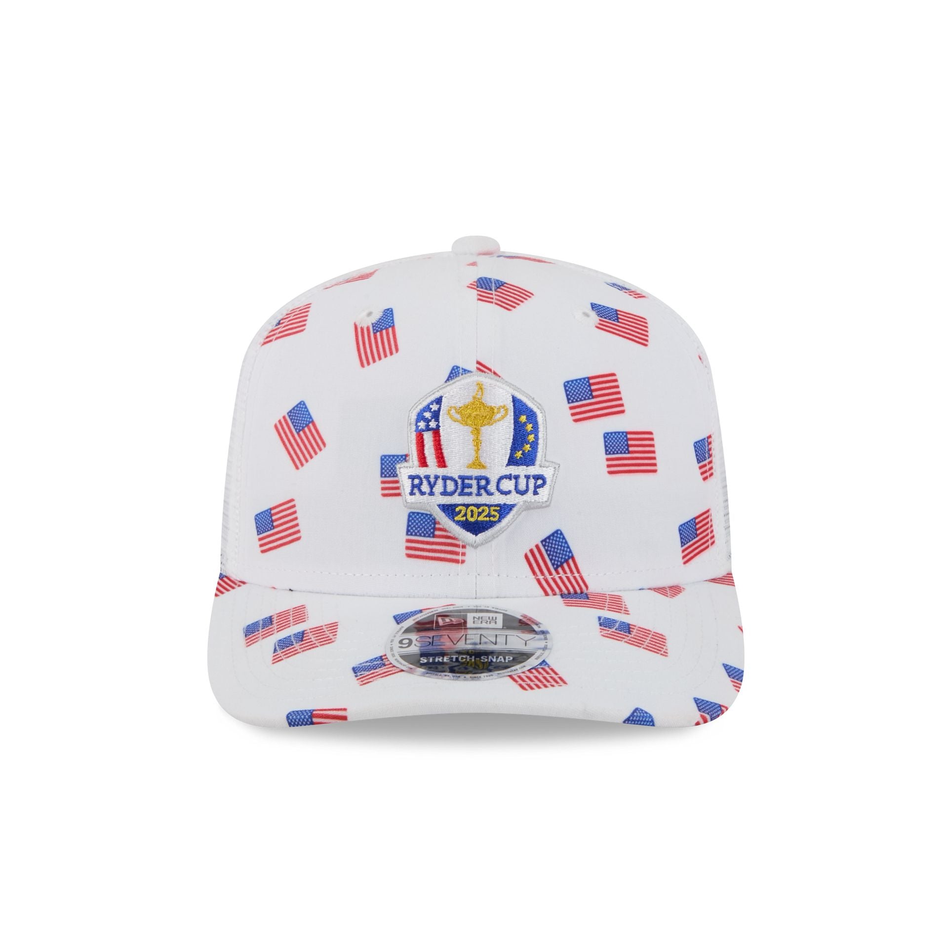 New Era 2025 Ryder Cup Flag Pattern 9SEVENTY Trucker