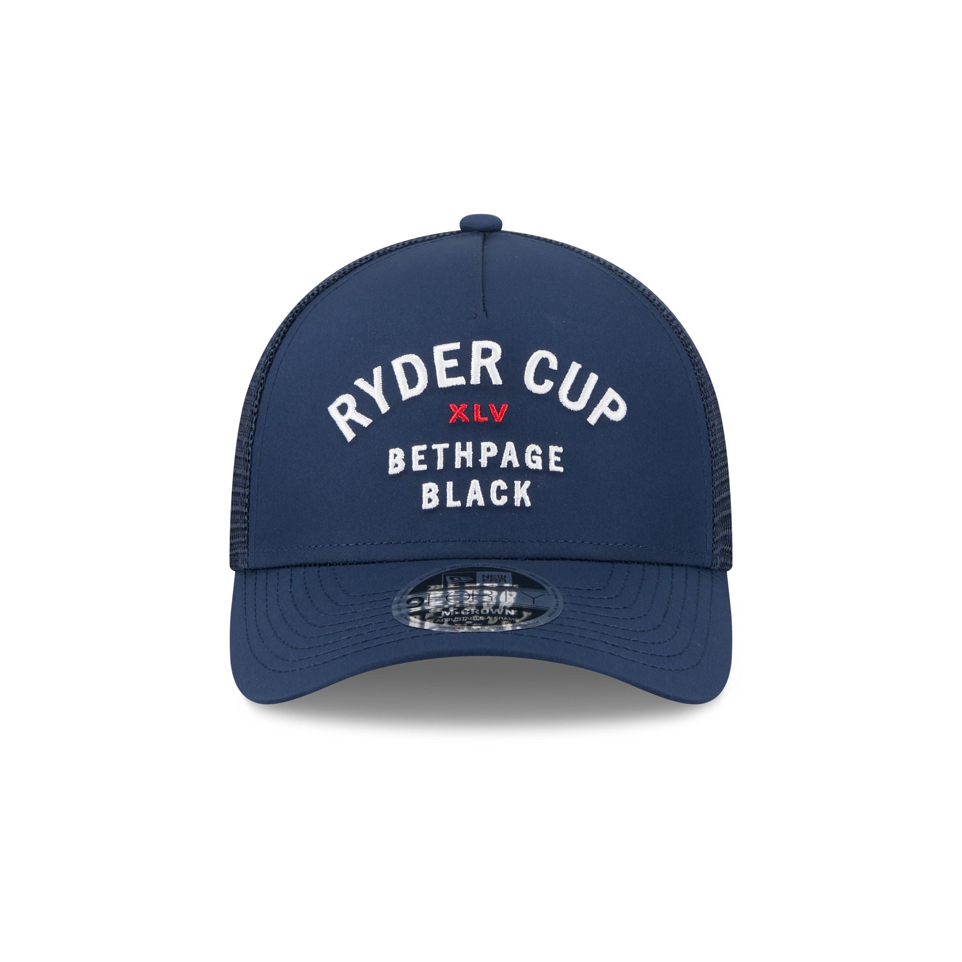 New Era 2025 Ryder Cup Minimalist Navy 9FORTY M-Crown A-Frame Trucker