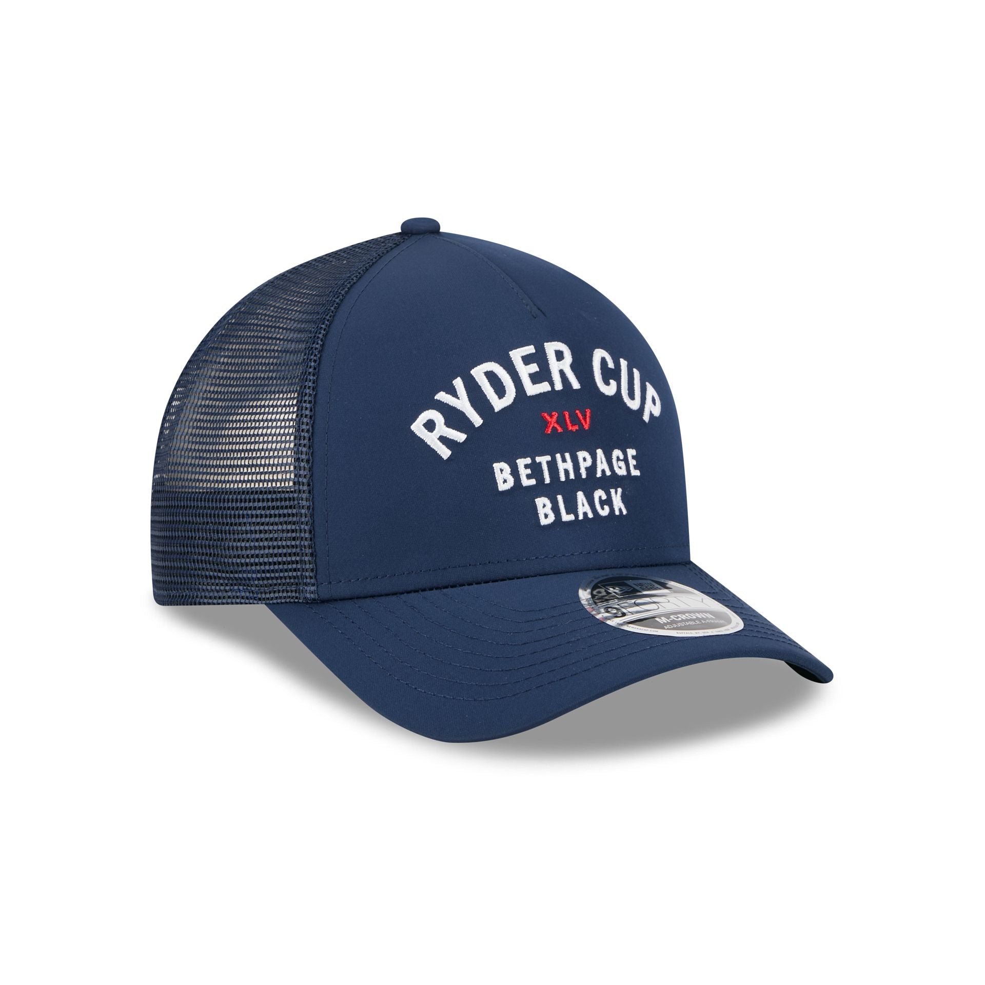 New Era 2025 Ryder Cup Minimalist Navy 9FORTY M-Crown A-Frame Trucker