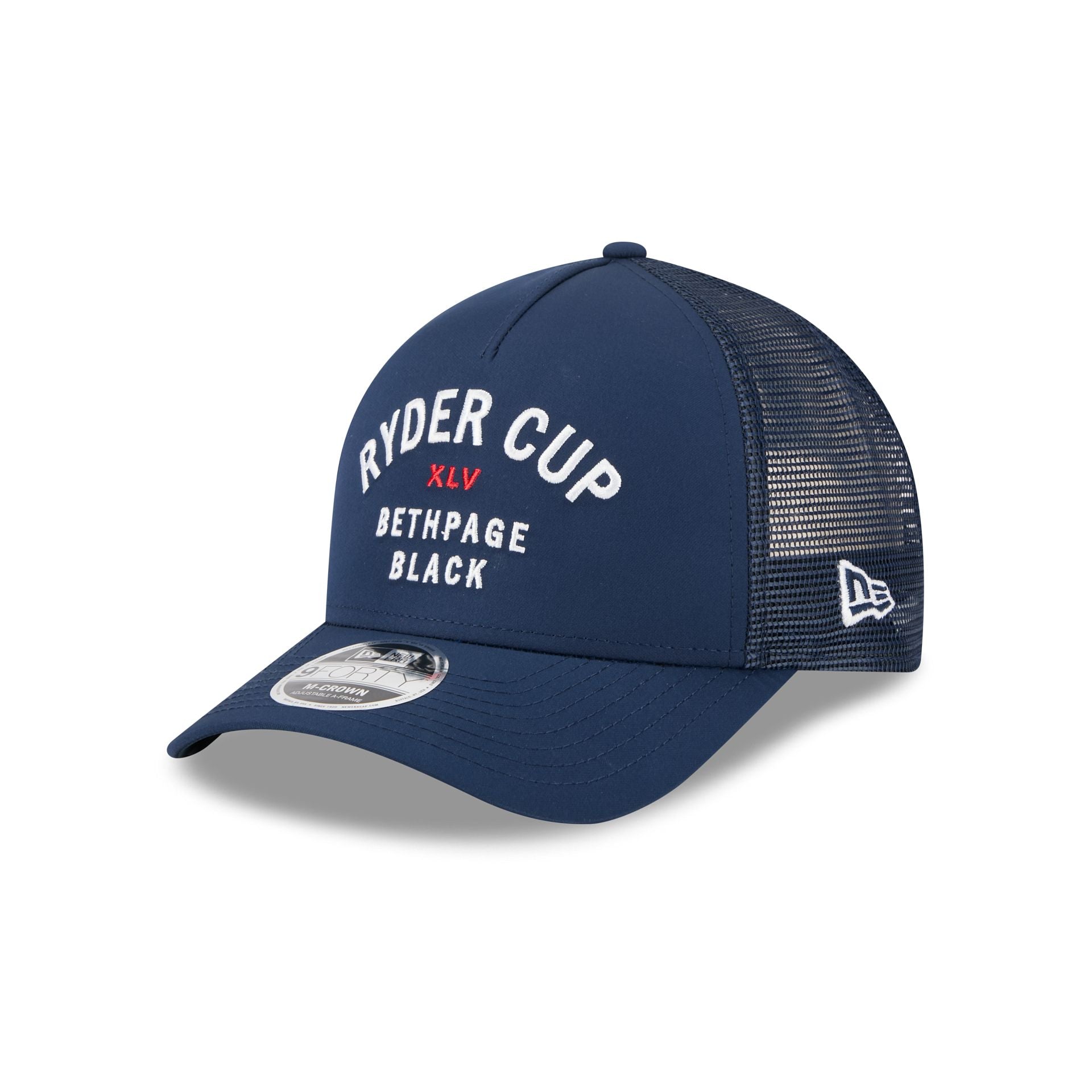 new era 2025 Ryder Cup Minimalist Navy 9FORTY M-Crown A-Frame Trucker
