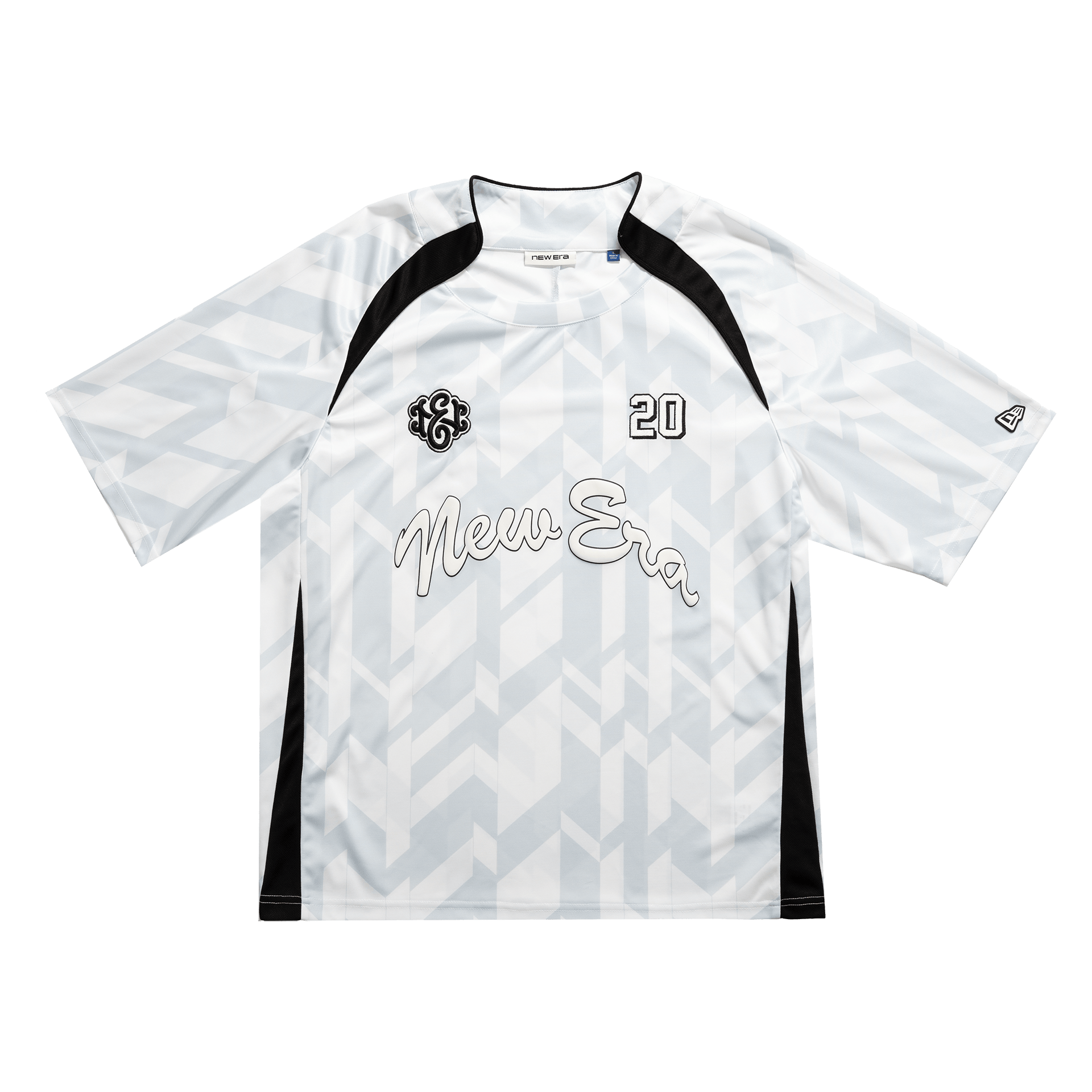 new era Advantage Printed Optic White Soccer Jersey