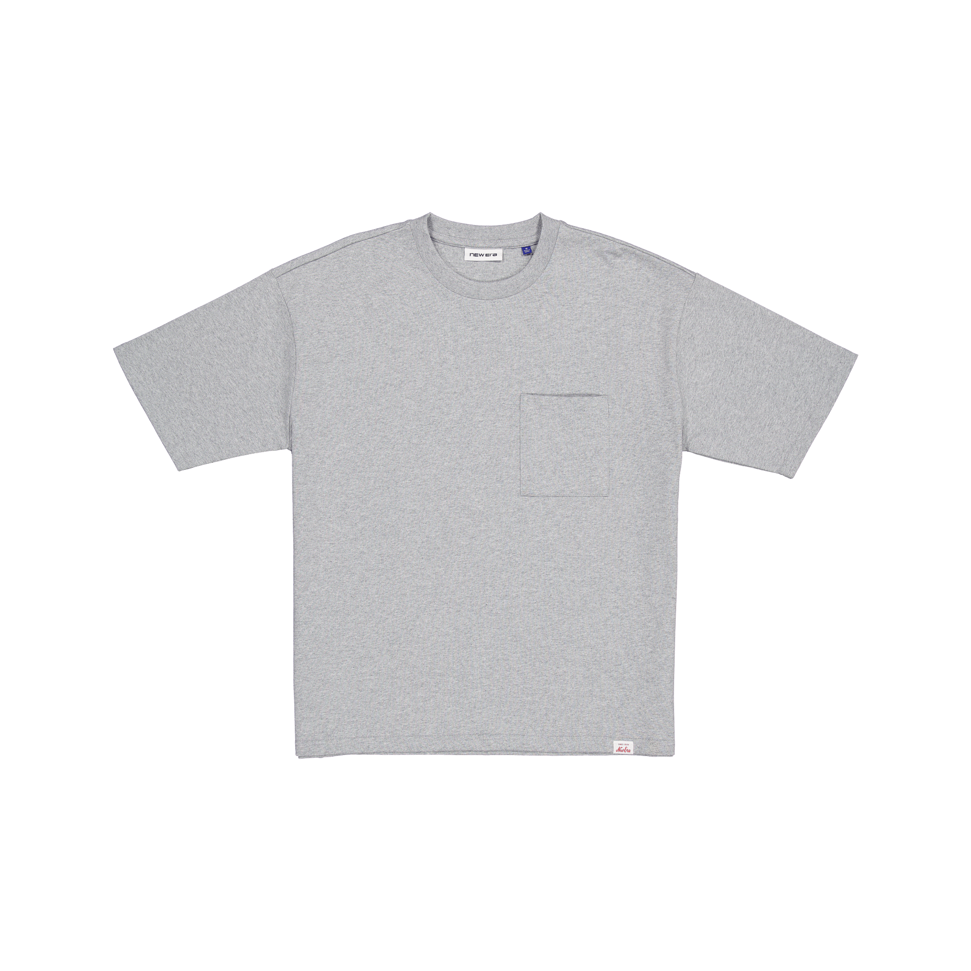 new era Alden Heavyweight Heather Gray Pocket T-Shirt