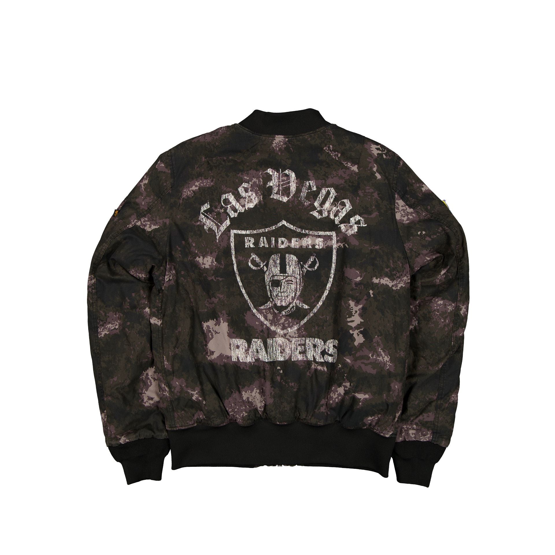 New Era Alpha Industries Black Camo MA-1 Bomber Jacket