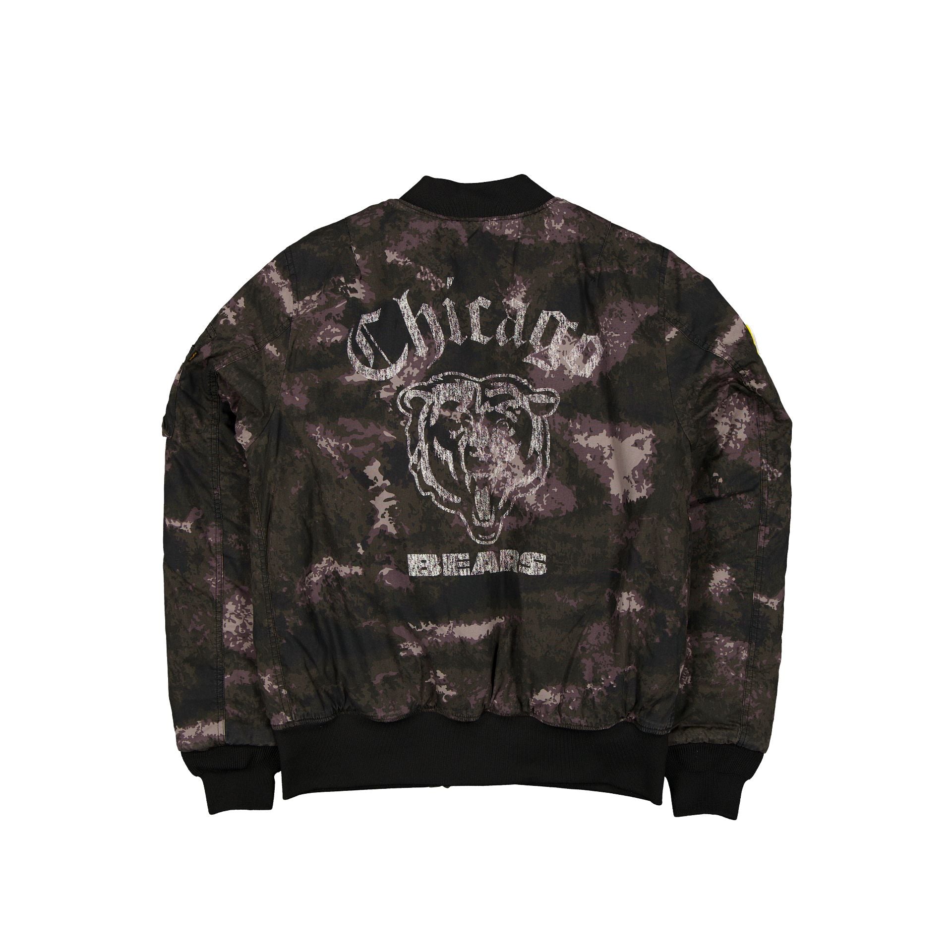 New Era Alpha Industries Black Camo MA-1 Bomber Jacket