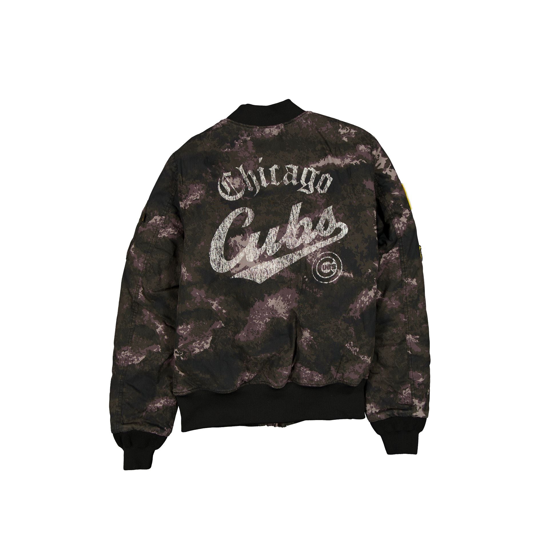 New Era Alpha Industries Black Camo MA-1 Bomber Jacket