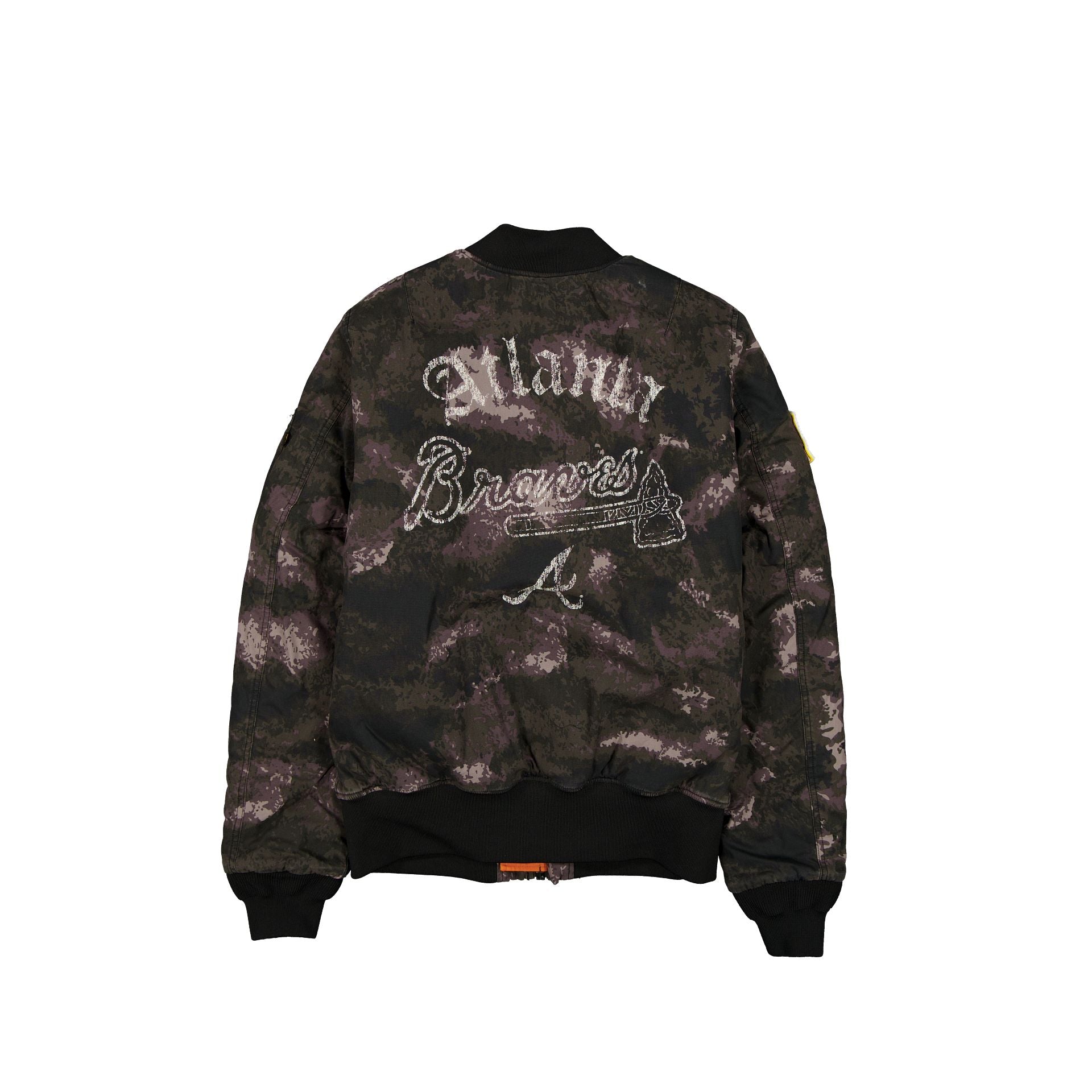 New Era Alpha Industries Black Camo MA-1 Bomber Jacket