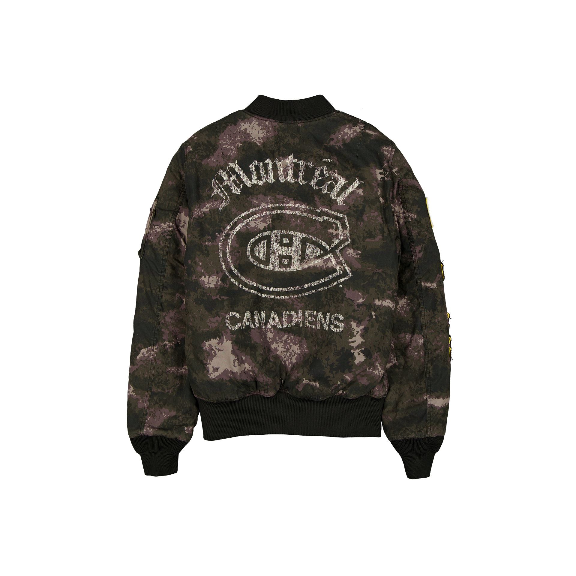 New Era Alpha Industries Black Camo MA-1 Bomber Jacket