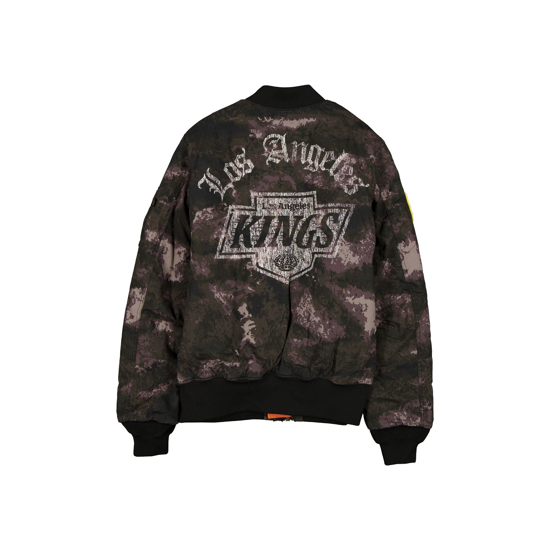 New Era Alpha Industries Black Camo MA-1 Bomber Jacket