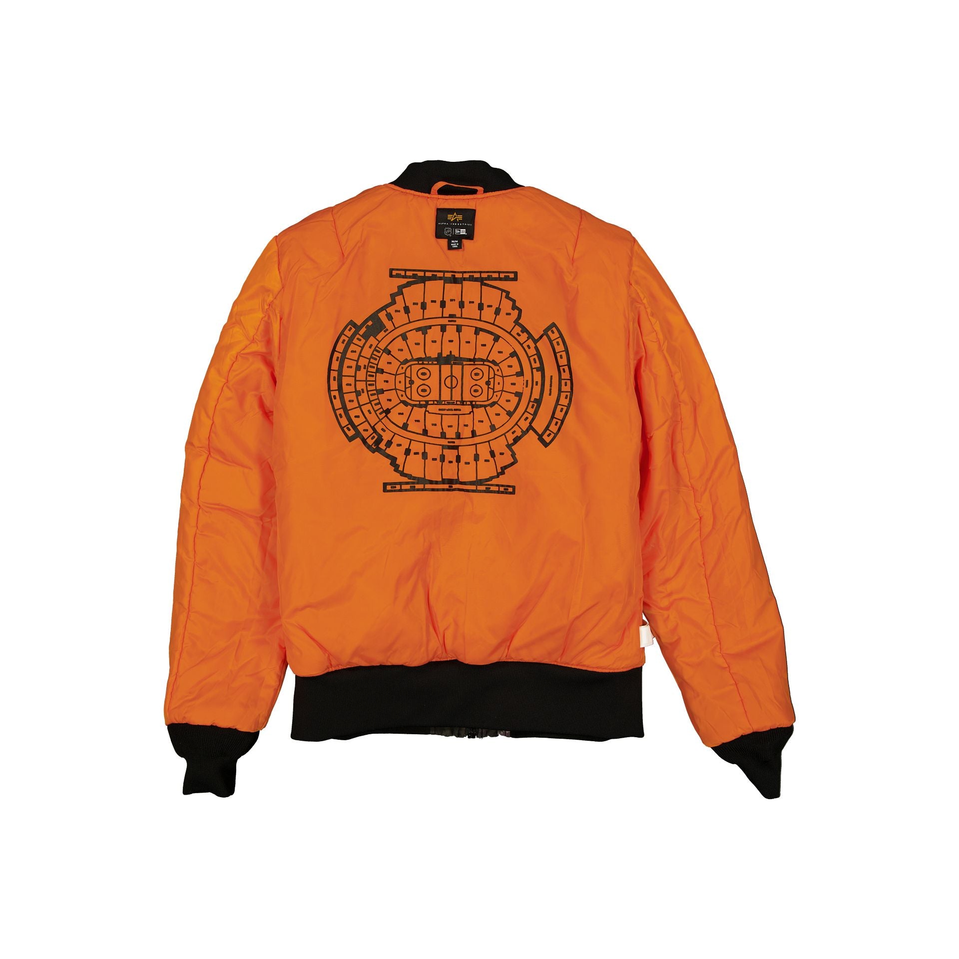 New Era Alpha Industries Black Camo MA-1 Bomber Jacket