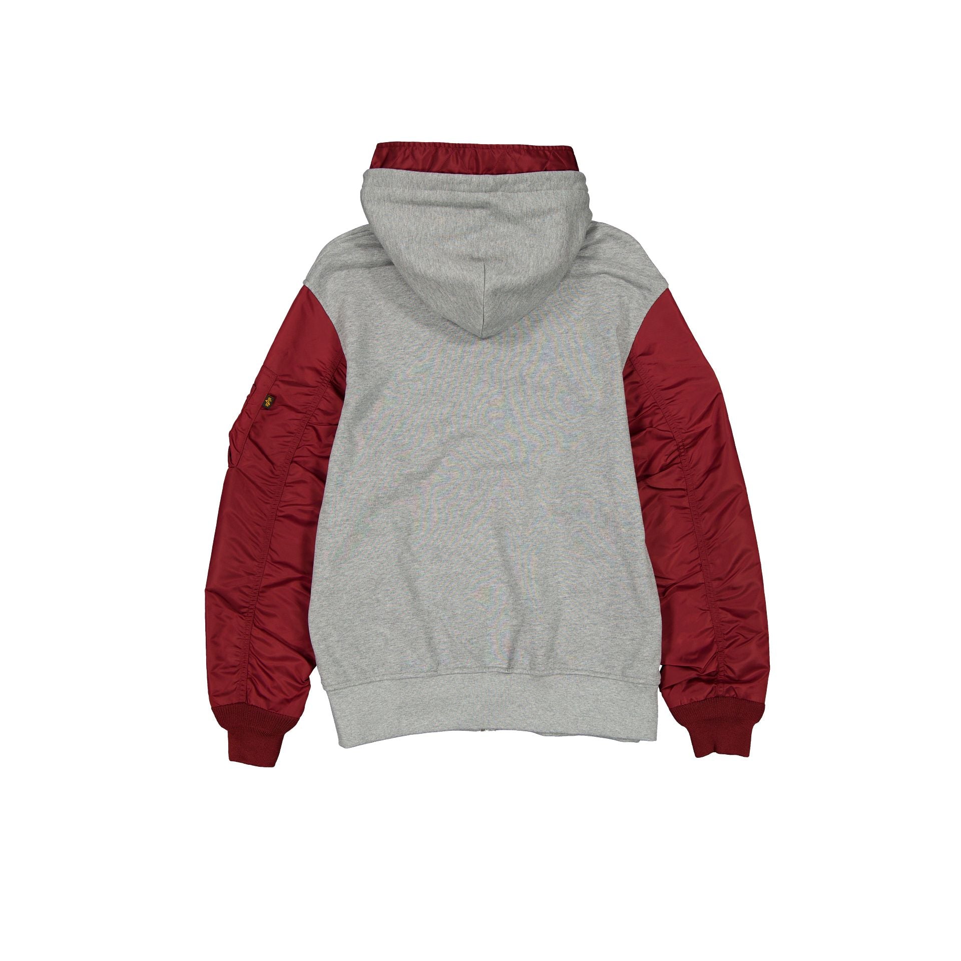 New Era Alpha Industries Cooperstown Gray MA-1 Full Zip Fleece Jacket