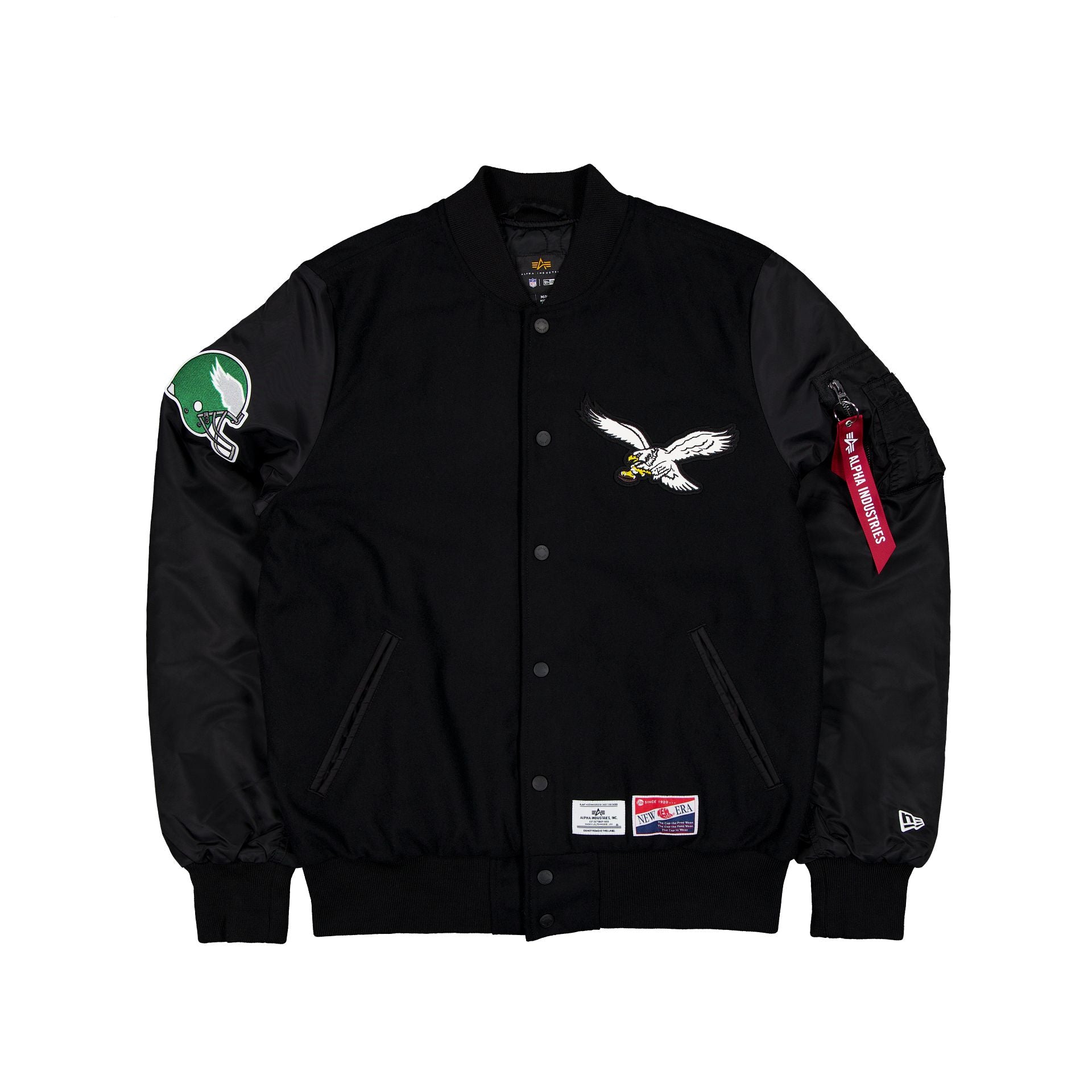 new era Alpha Industries Historic MA-1 Wool Varsity Jacket