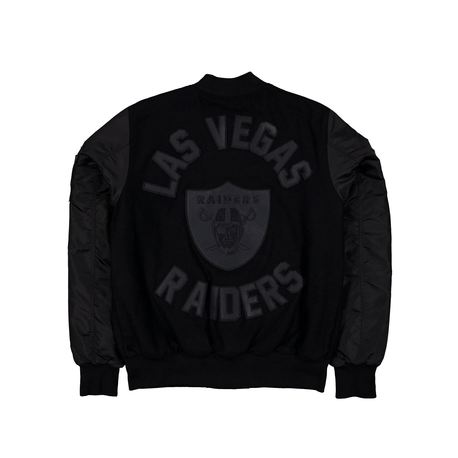 New Era Alpha Industries MA-1 Wool Varsity Jacket Black