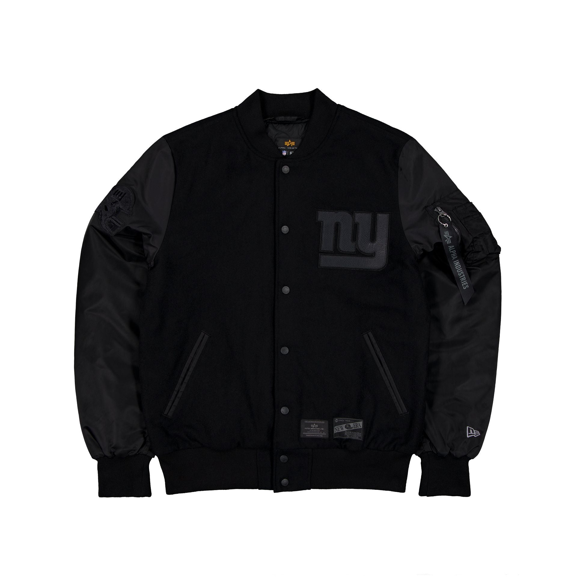 new era Alpha Industries MA-1 Wool Varsity Jacket Black