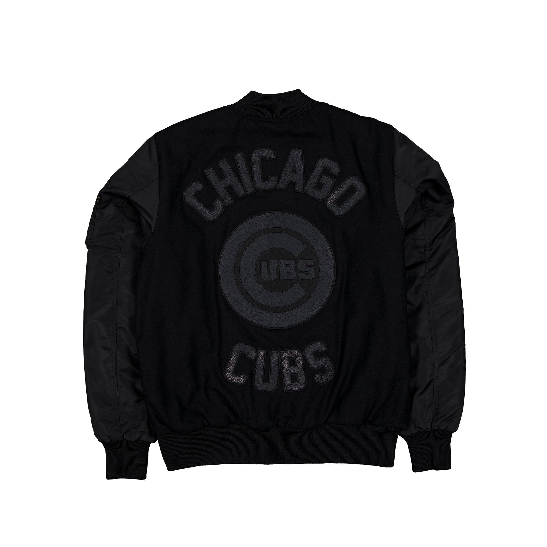 New Era Alpha Industries MA-1 Wool Varsity Jacket Black