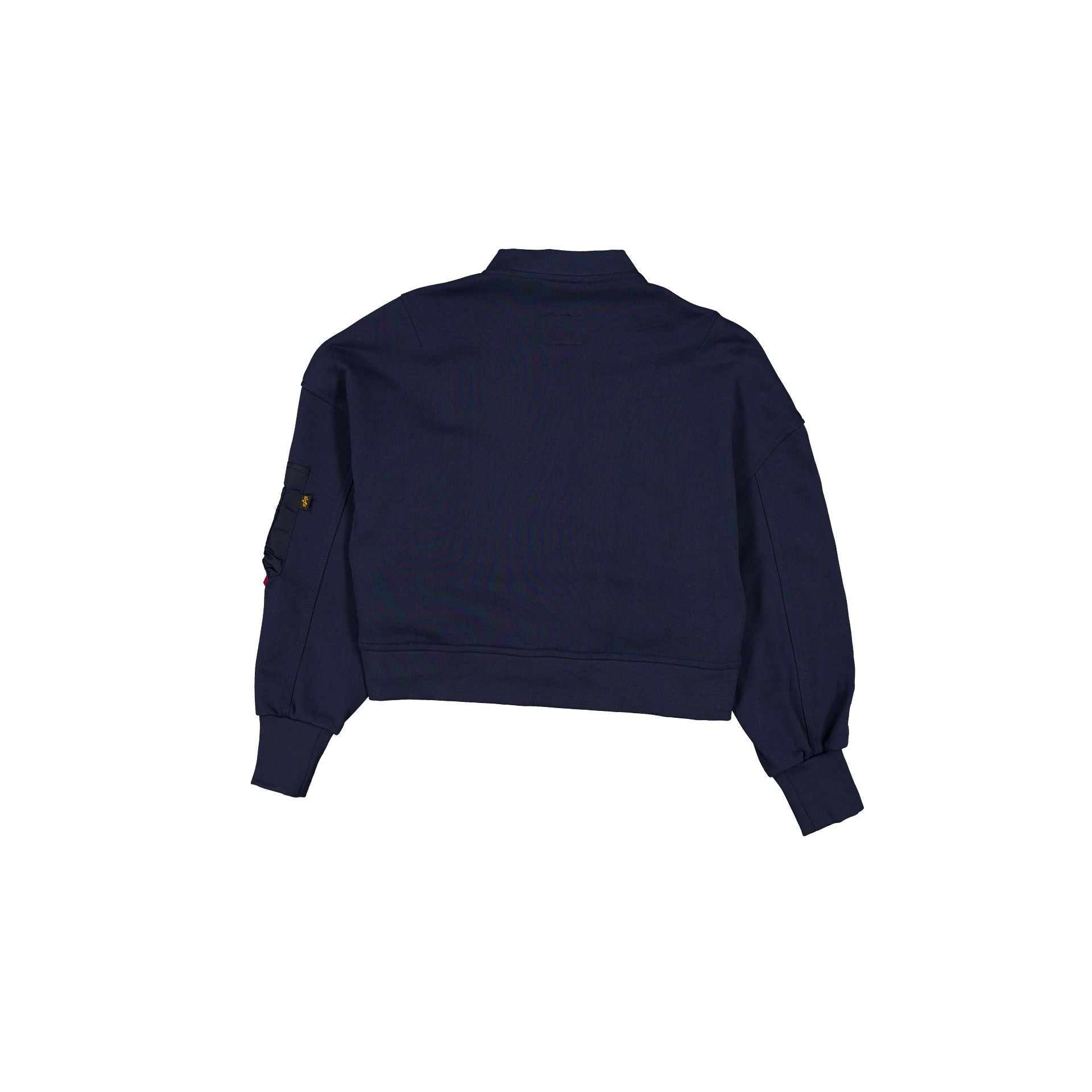 New Era Alpha Industries Navy Women's Full Zip Cropped Fleece Jacket