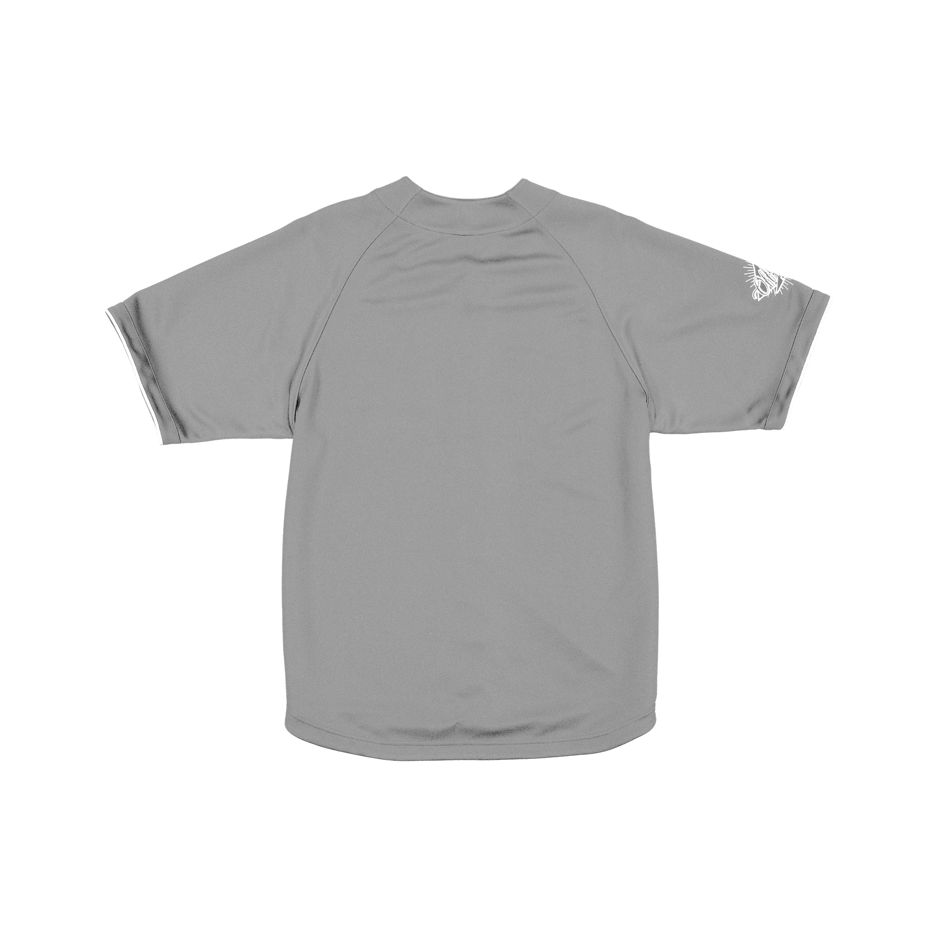 New Era Batter's Eye Raglan Baseball Mirage Gray Jersey