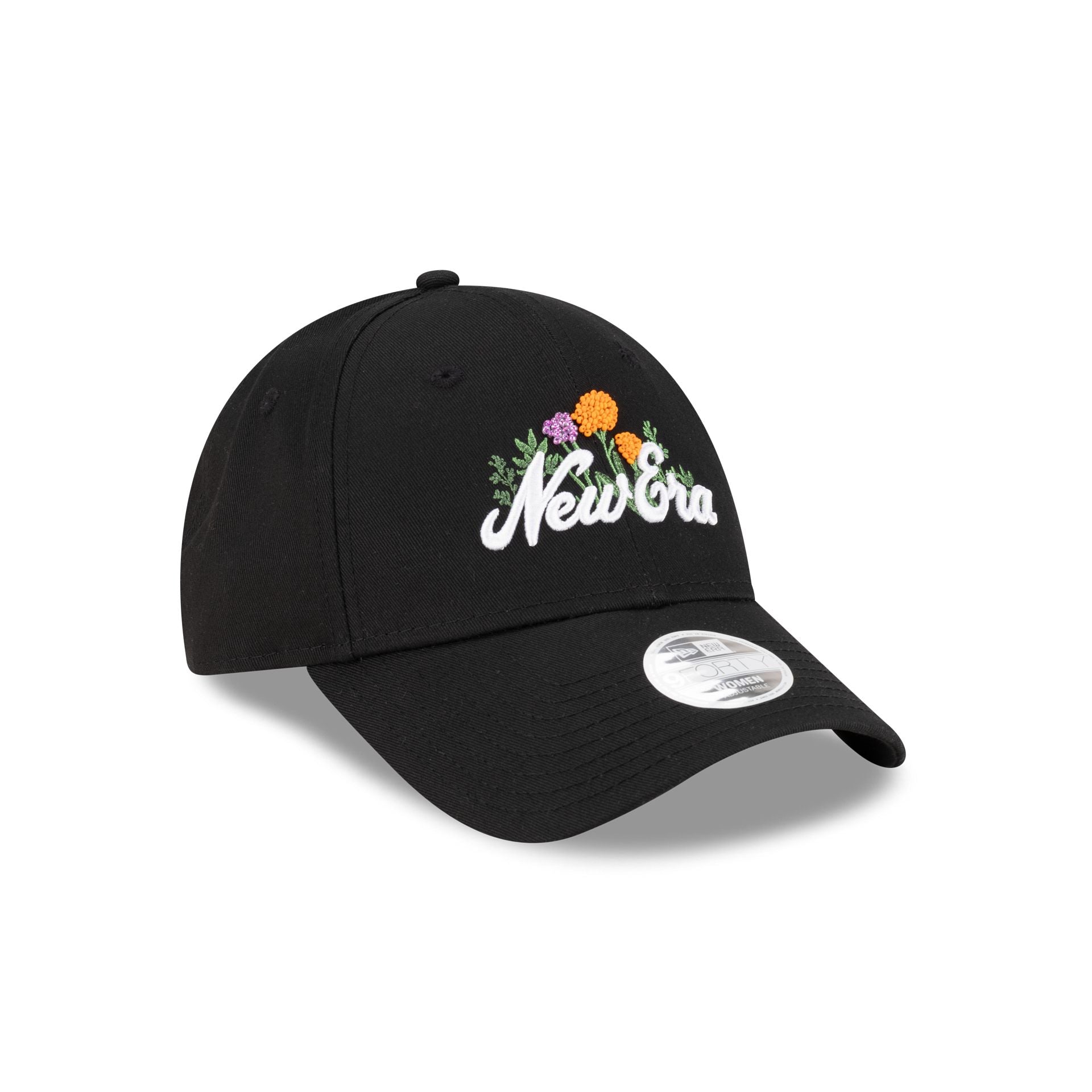 New Era Beaded Floral Black Women's 9FORTY Adjustable