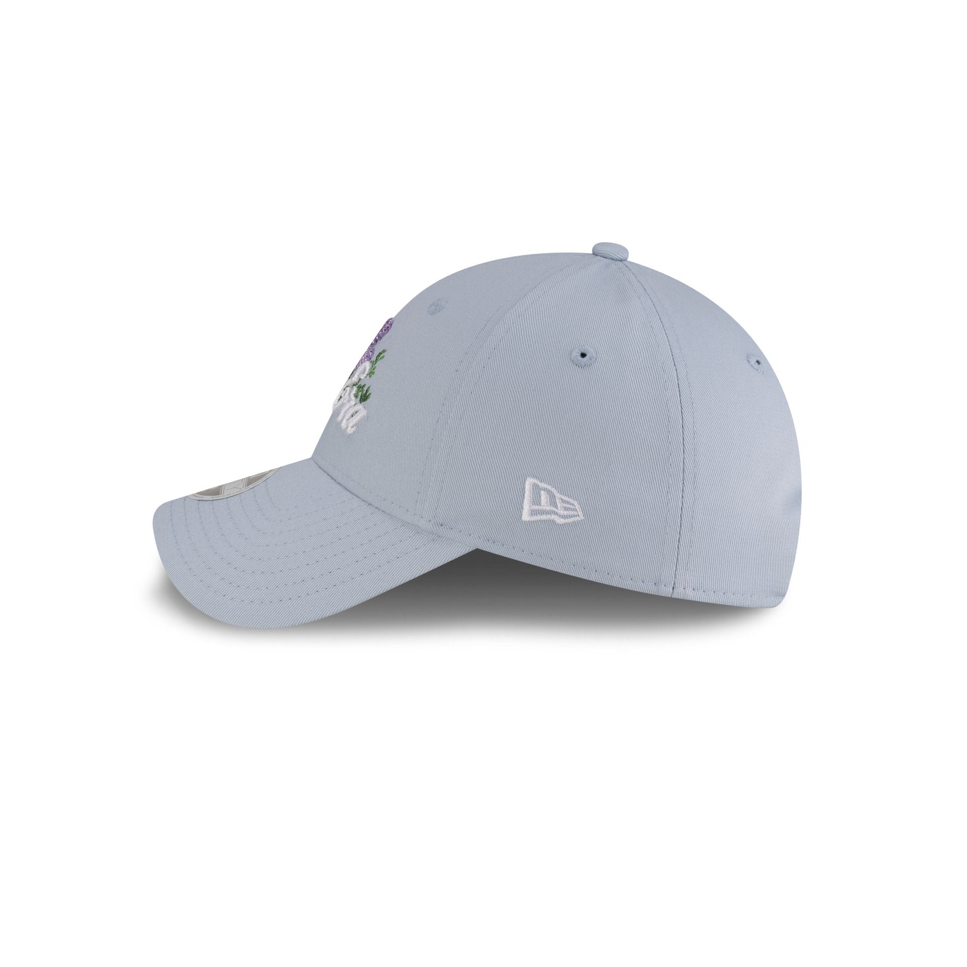 New Era Beaded Floral Pastel Blue Women's 9FORTY Adjustable