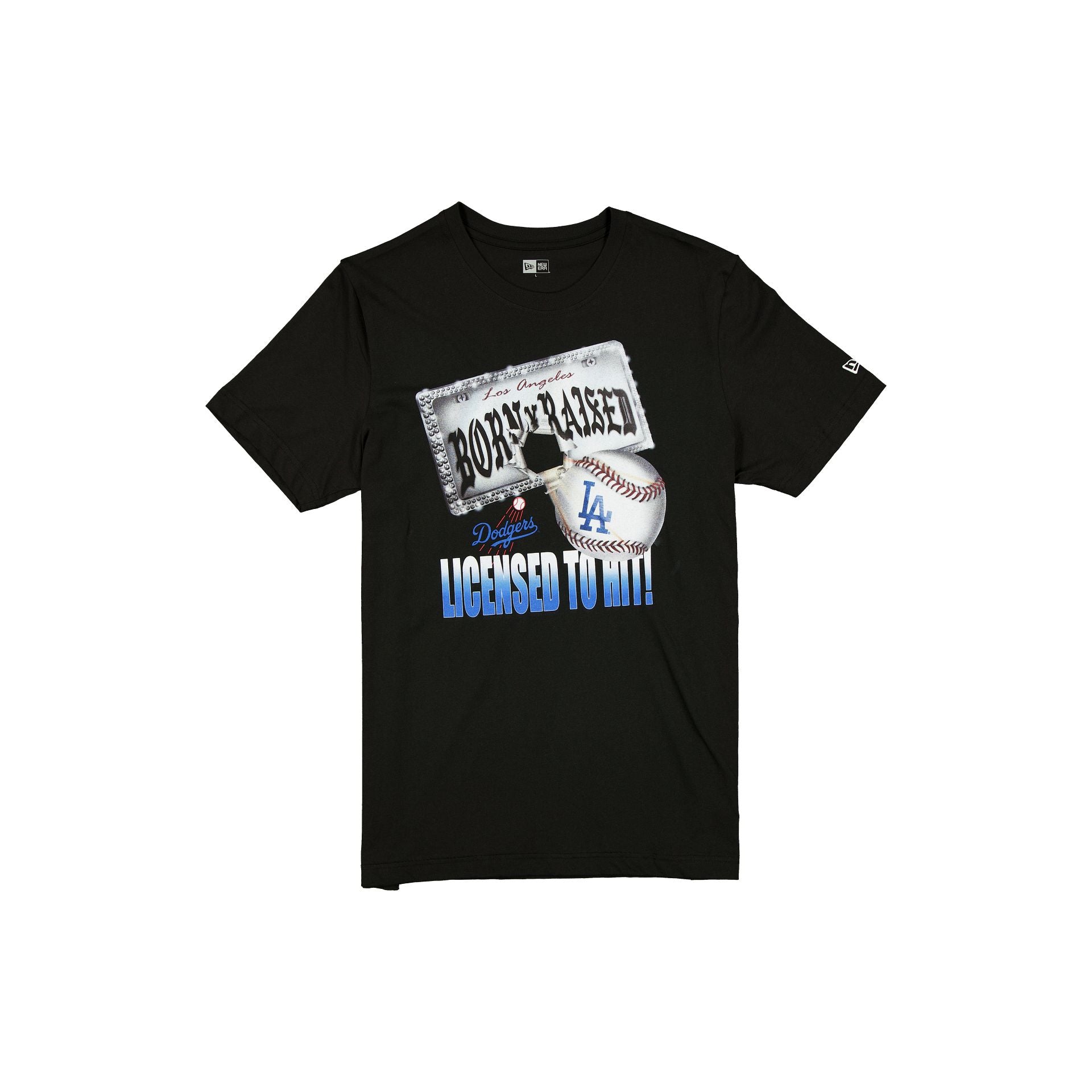 new era Born x Raised Licensed to Hit Black T-Shirt