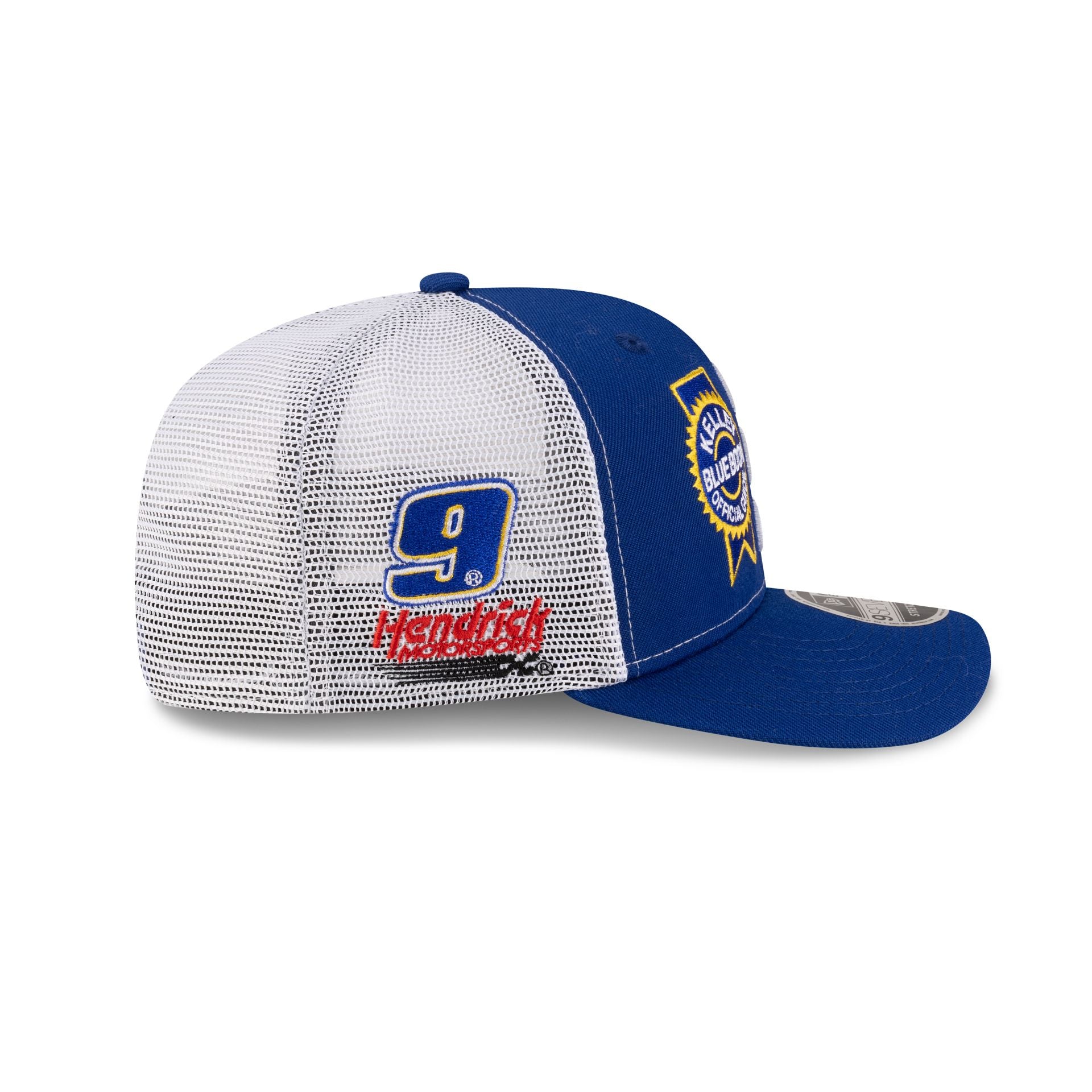 New Era Chase Elliott Kelly Blue Book Partner 9SEVENTY Stretch-Snap Trucker