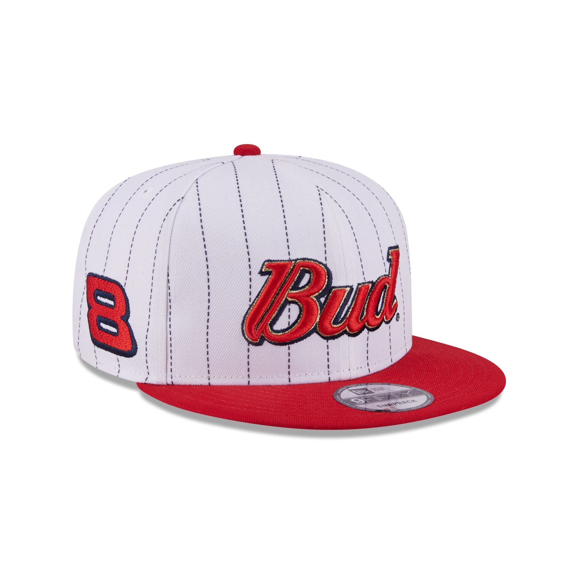 new era Dale Earnhardt Jr. x Budweiser Pinstripe 9FIFTY Snapback