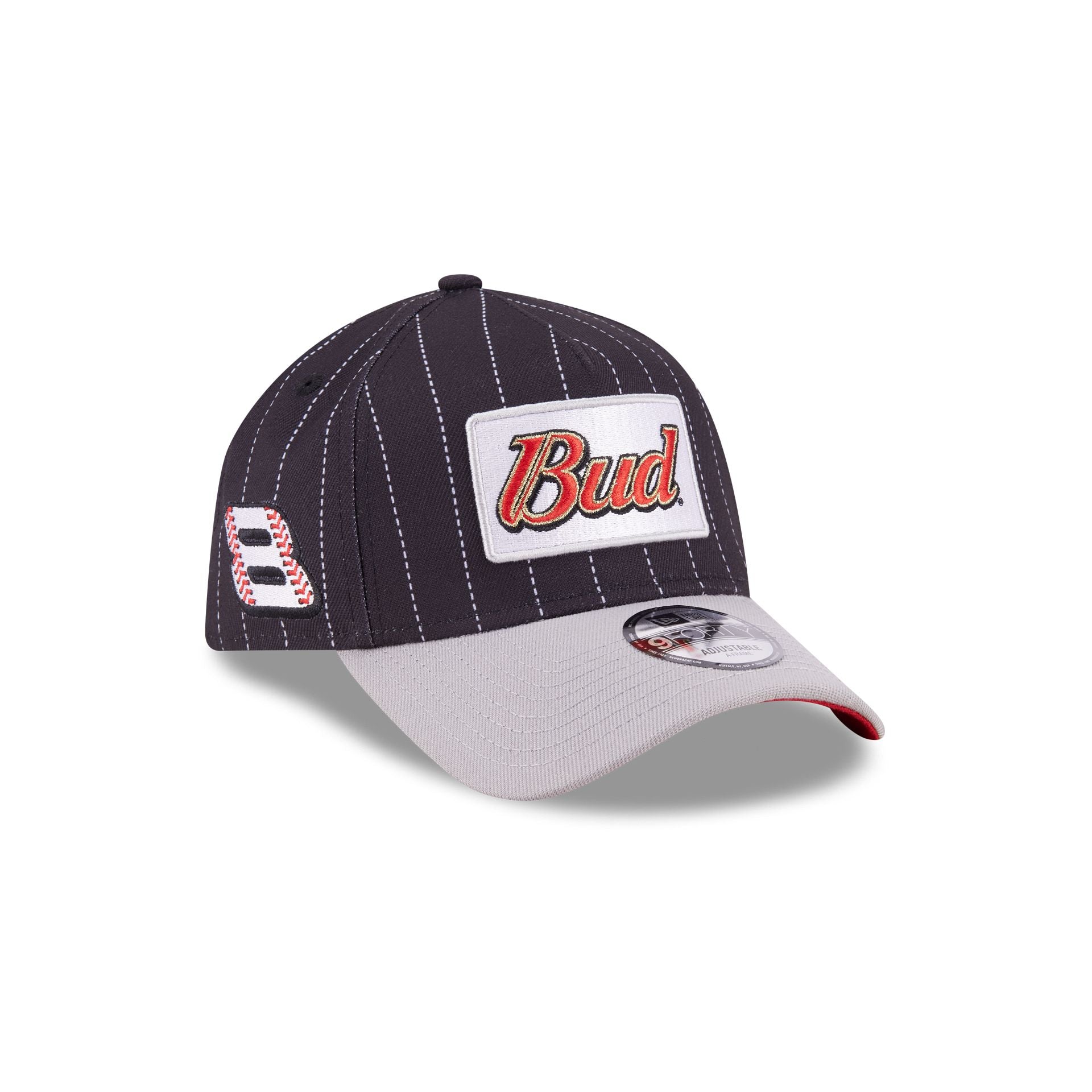 new era Dale Earnhardt Jr. x Budweiser Pinstripe 9FORTY A-Frame Snapback