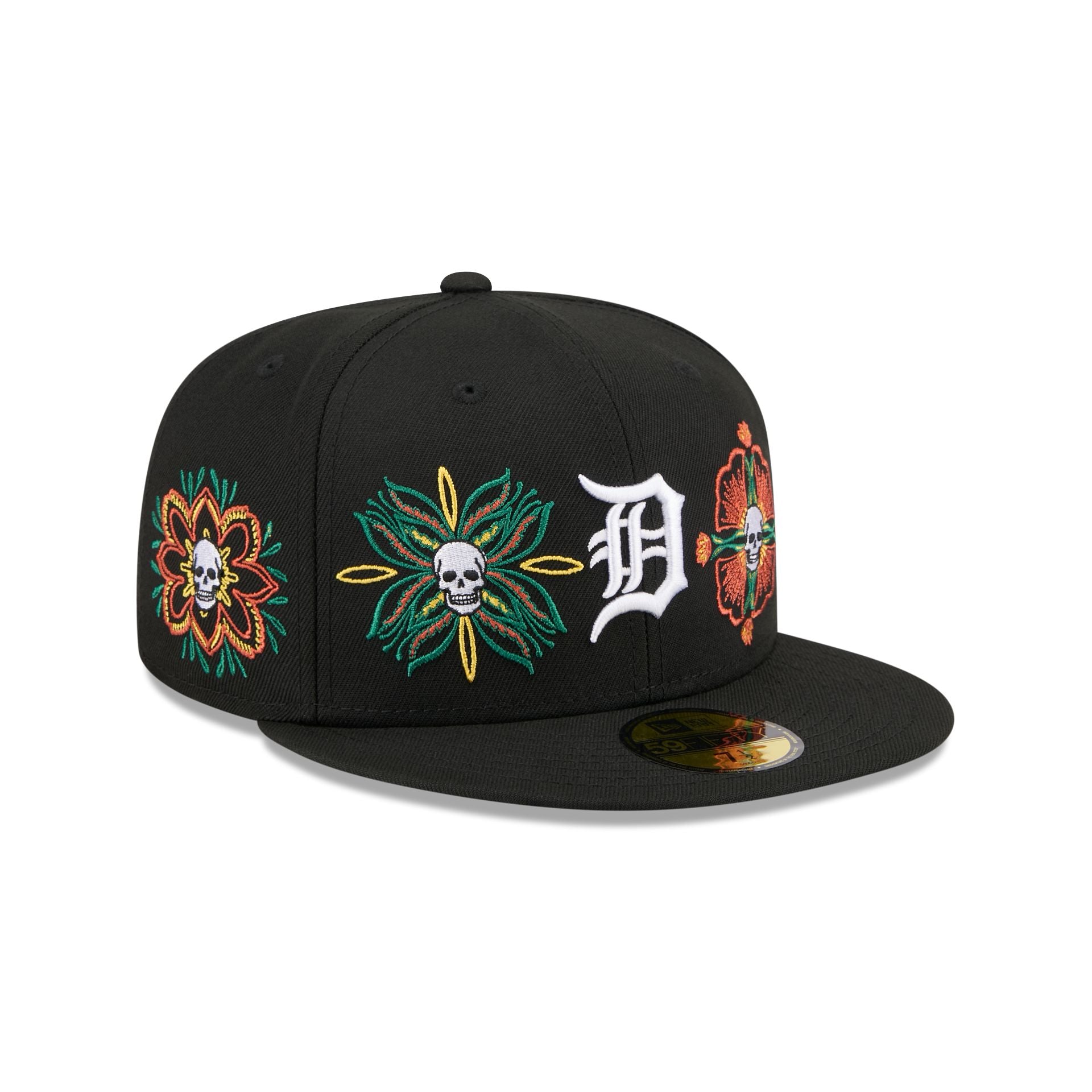 new era Day of the Dead Skull & Flowers 59FIFTY Fitted