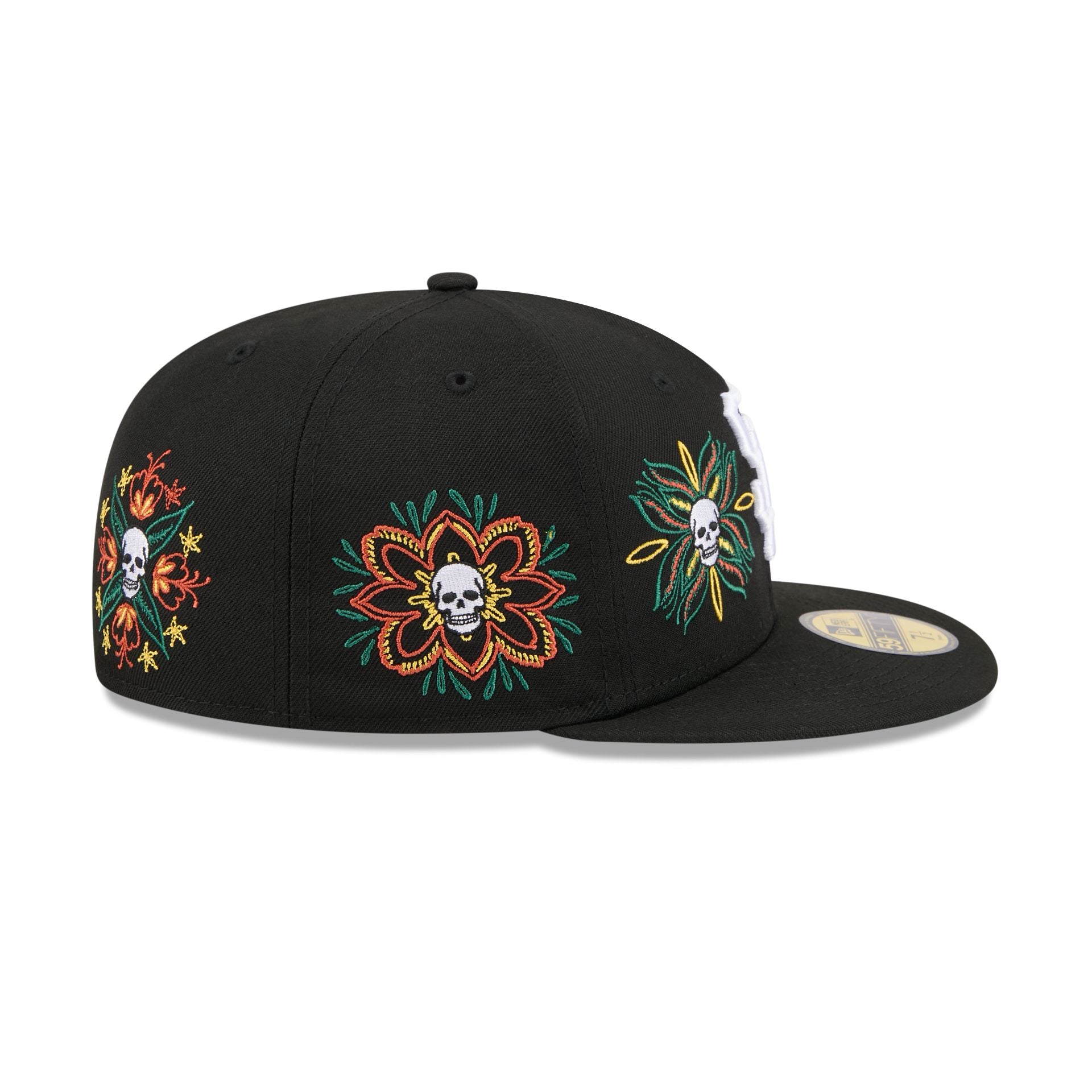 New Era Day Of The Dead Skull & Flowers 59FIFTY Fitted