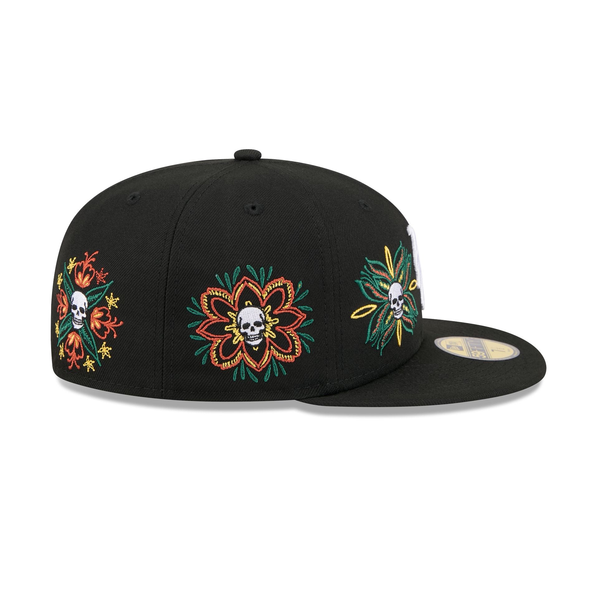 New Era Day Of The Dead Skull & Flowers 59FIFTY Fitted