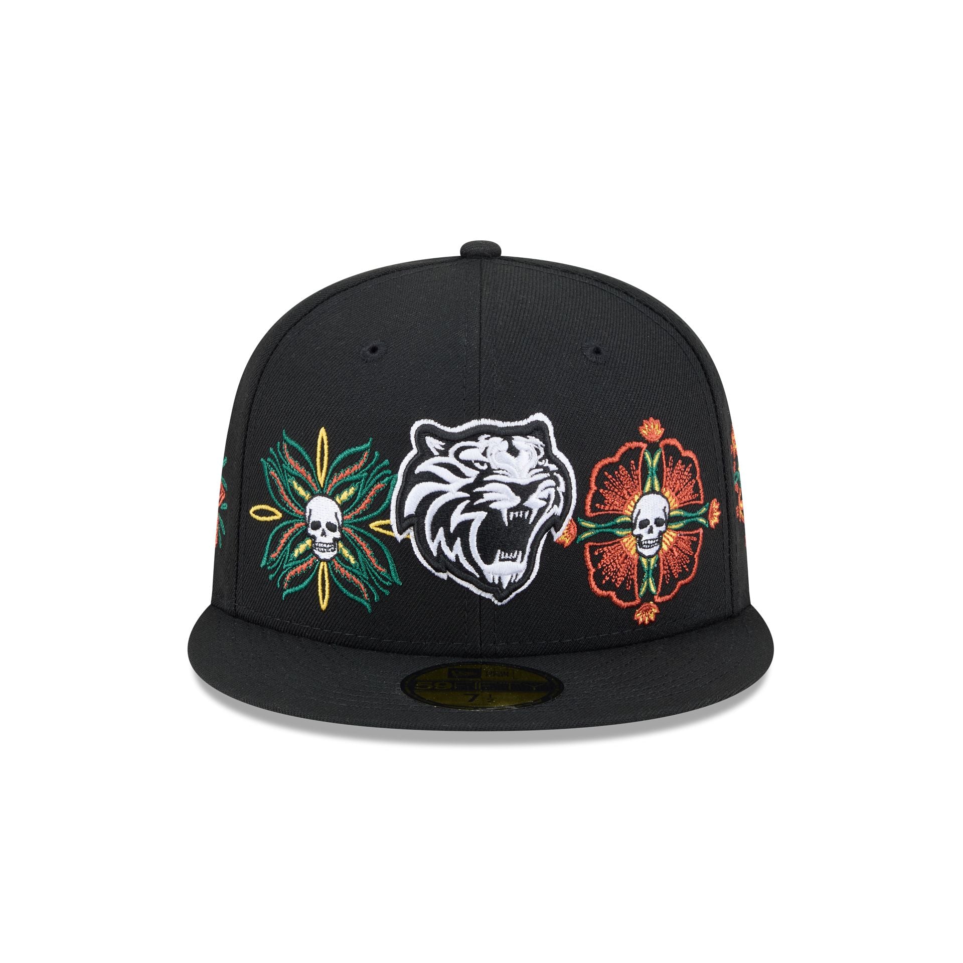 New Era Day Of The Dead Skull & Flowers 59FIFTY Fitted