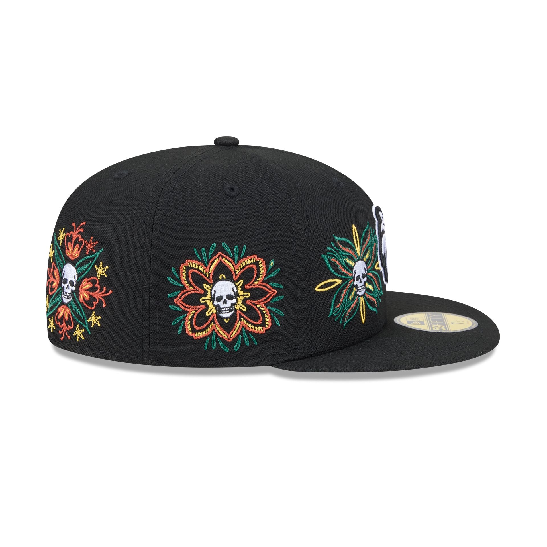 New Era Day Of The Dead Skull & Flowers 59FIFTY Fitted