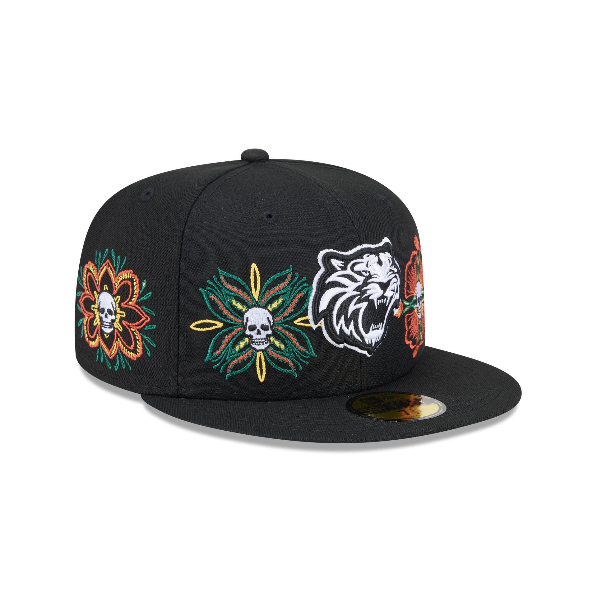 new era Day of the Dead Skull & Flowers 59FIFTY Fitted
