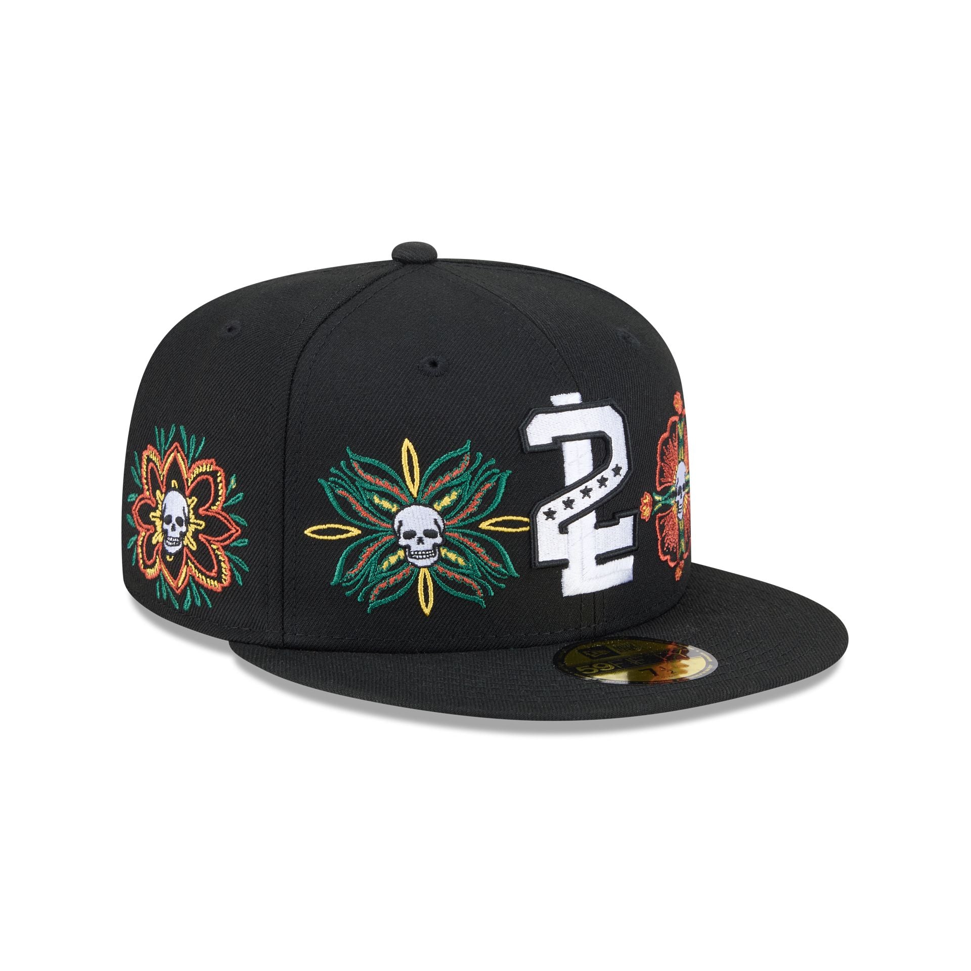 new era Day of the Dead Skull & Flowers 59FIFTY Fitted