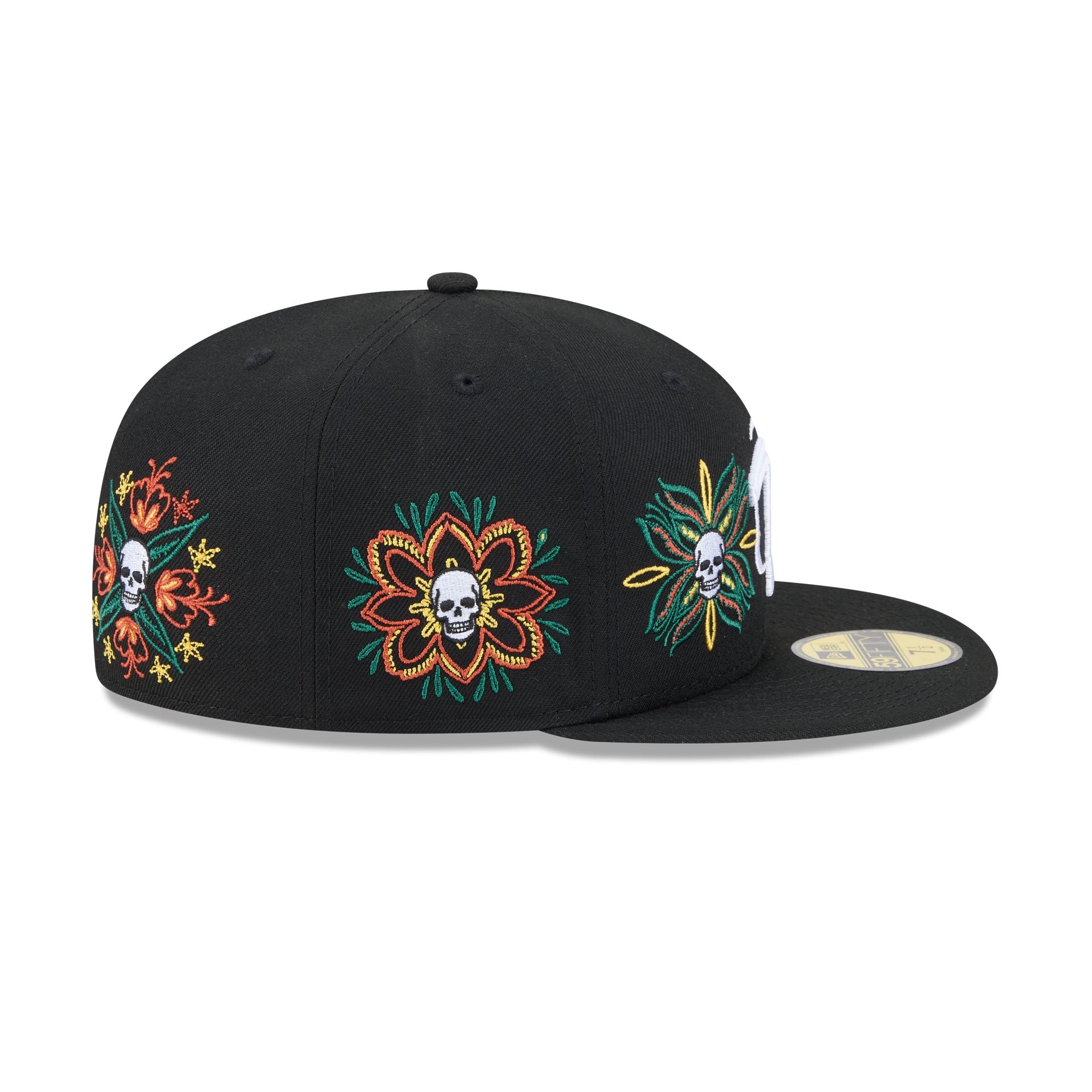 New Era Day Of The Dead Skull & Flowers 59FIFTY Fitted
