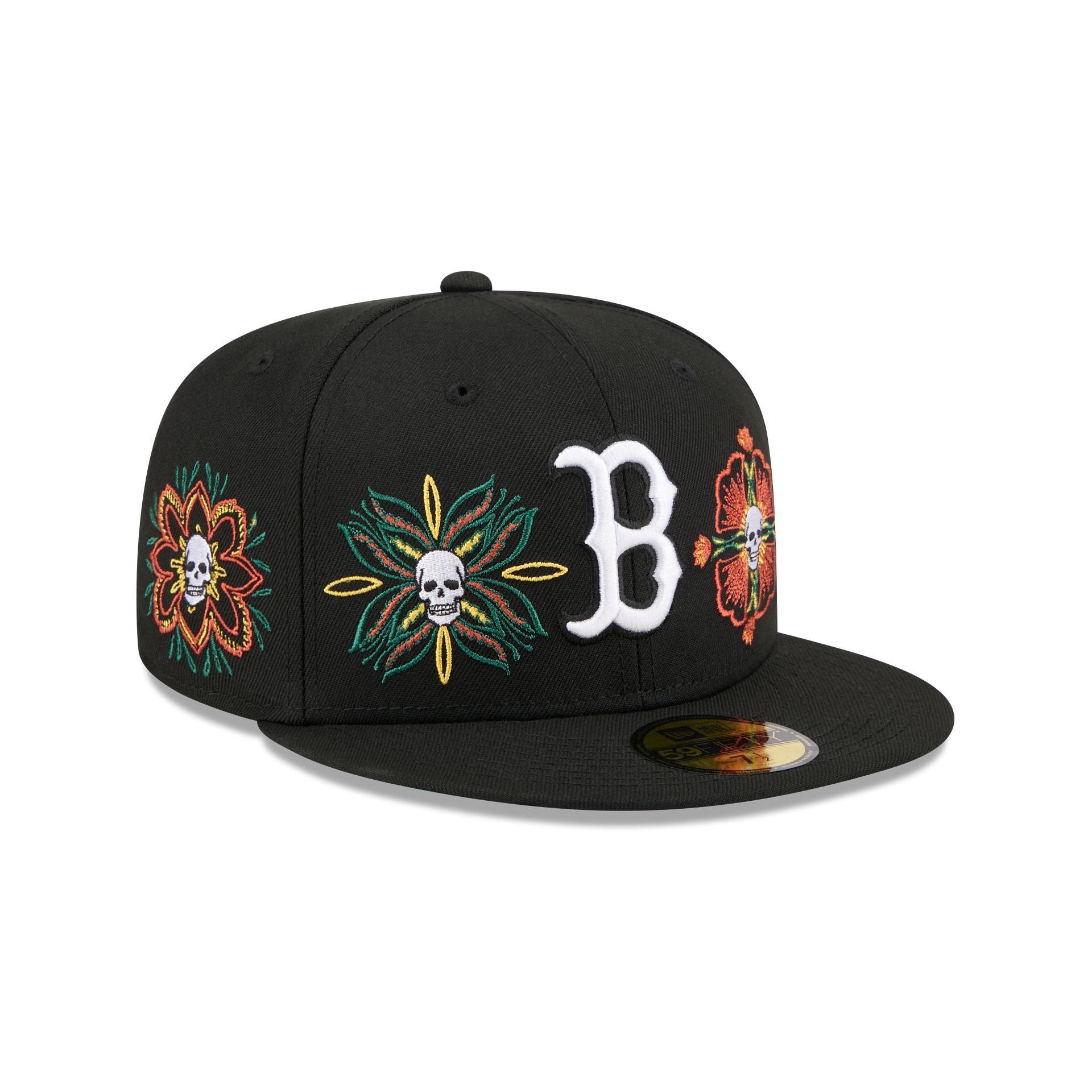 new era Day of the Dead Skull & Flowers 59FIFTY Fitted