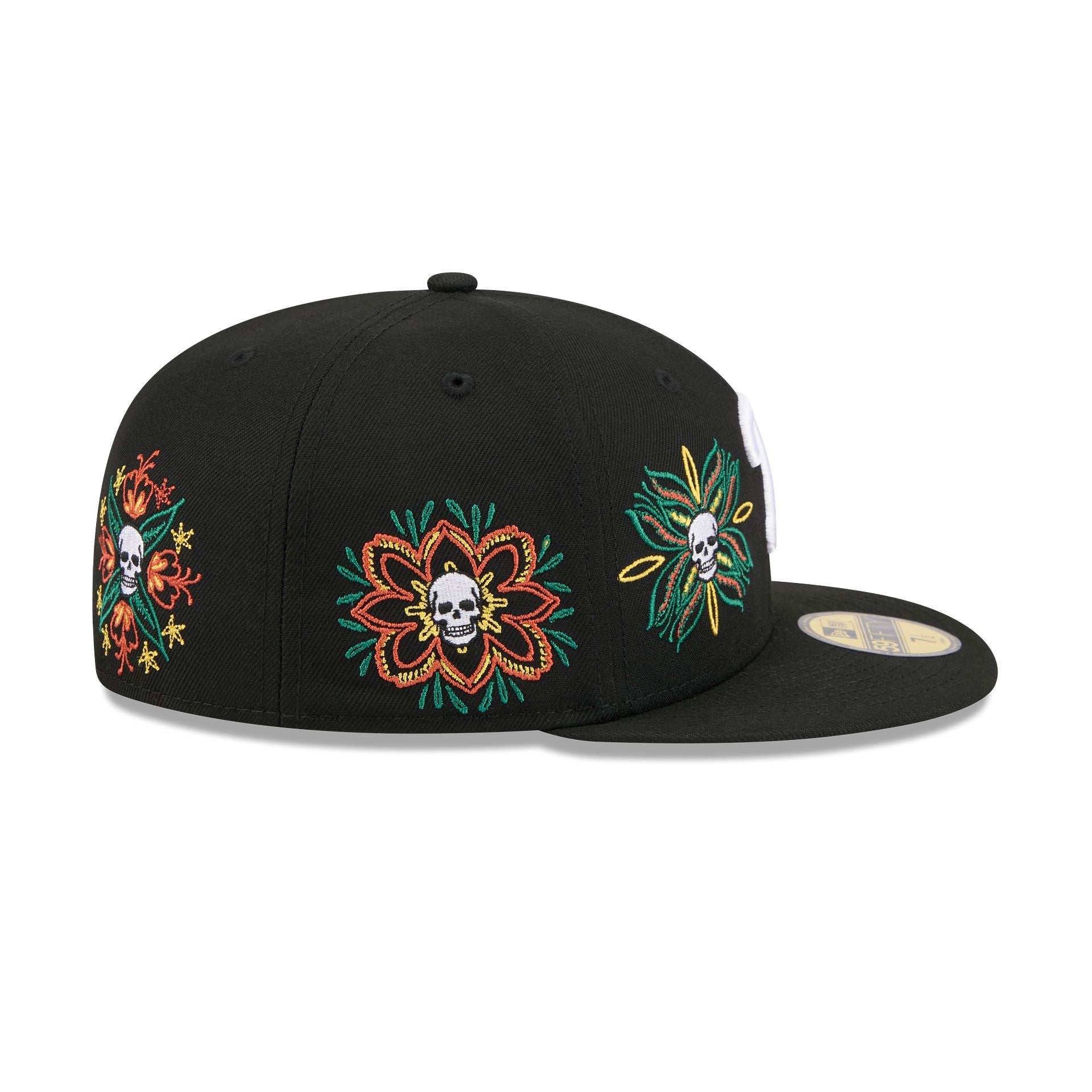 New Era Day Of The Dead Skull & Flowers 59FIFTY Fitted