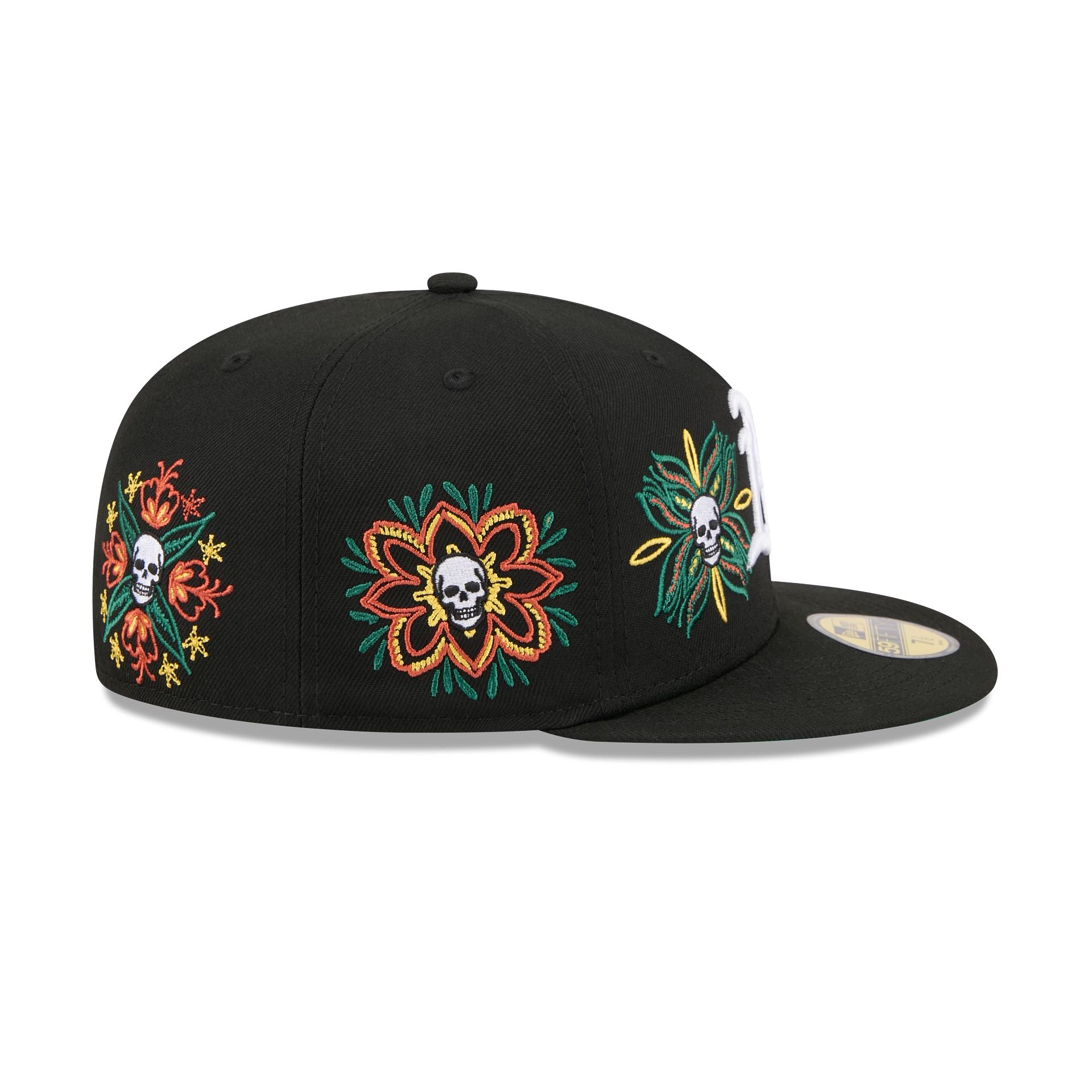 New Era Day Of The Dead Skull & Flowers 59FIFTY Fitted