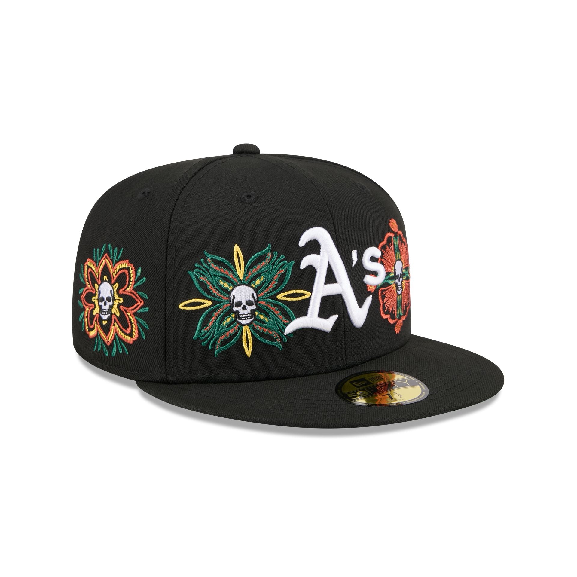 new era Day of the Dead Skull & Flowers 59FIFTY Fitted