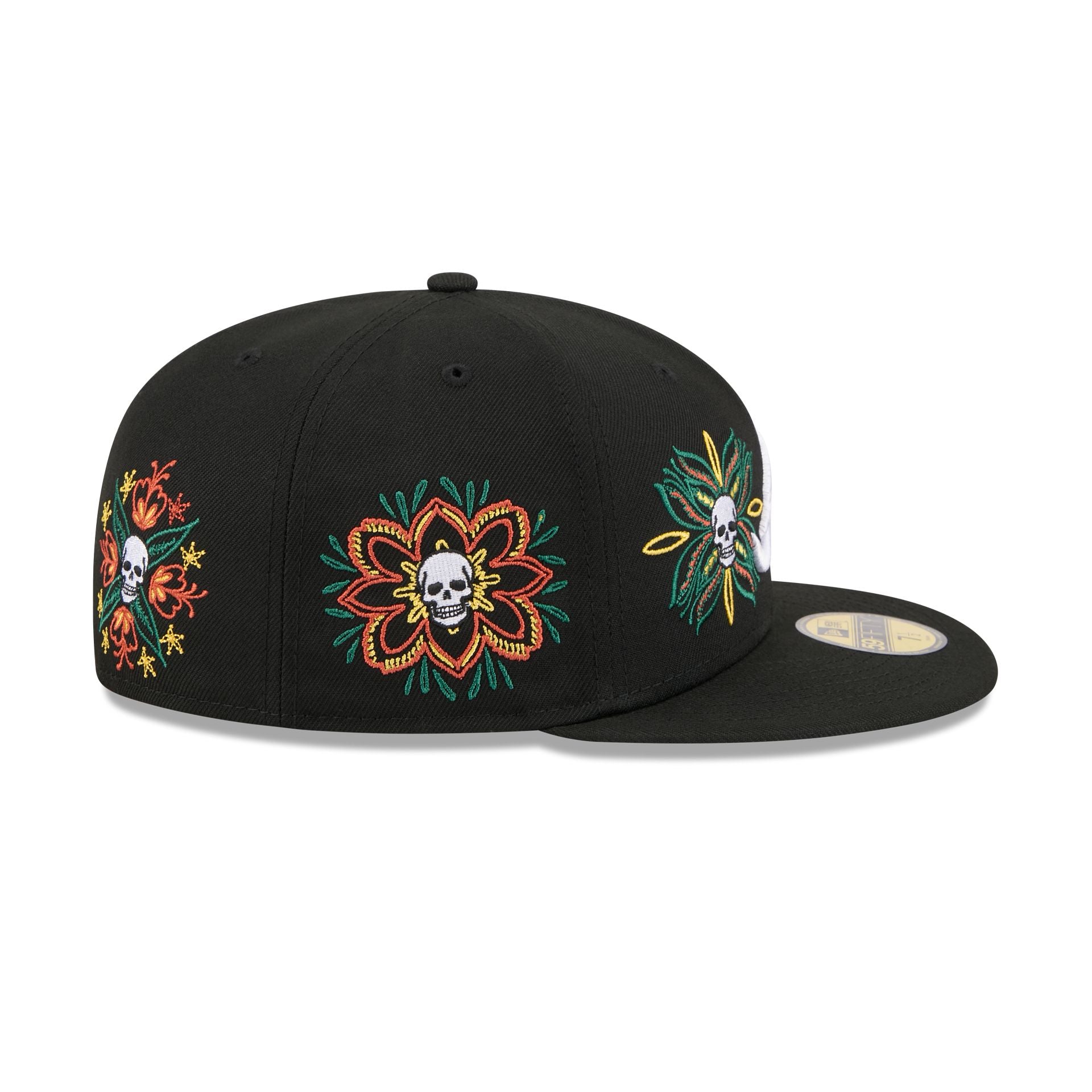New Era Day Of The Dead Skull & Flowers 59FIFTY Fitted