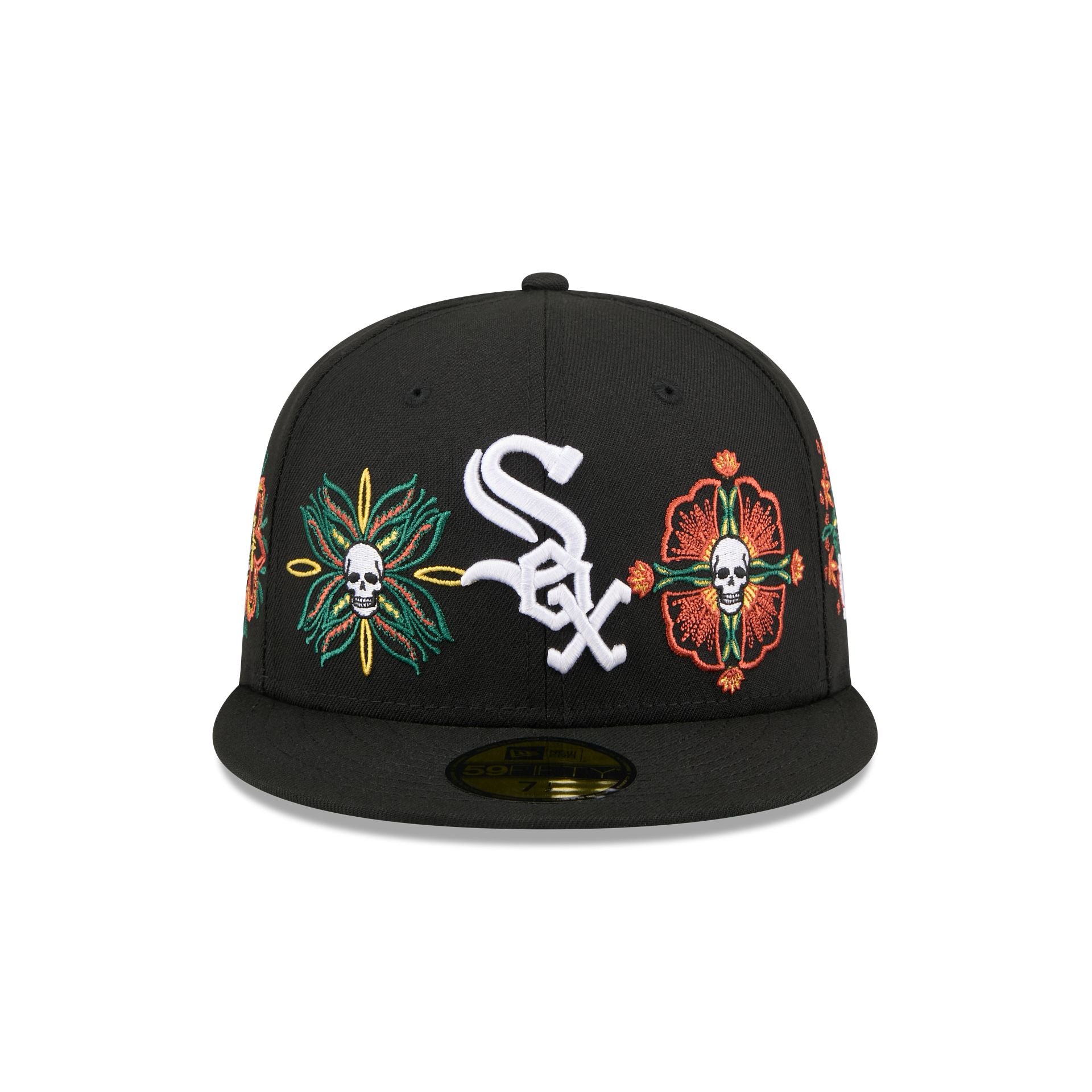 New Era Day Of The Dead Skull & Flowers 59FIFTY Fitted