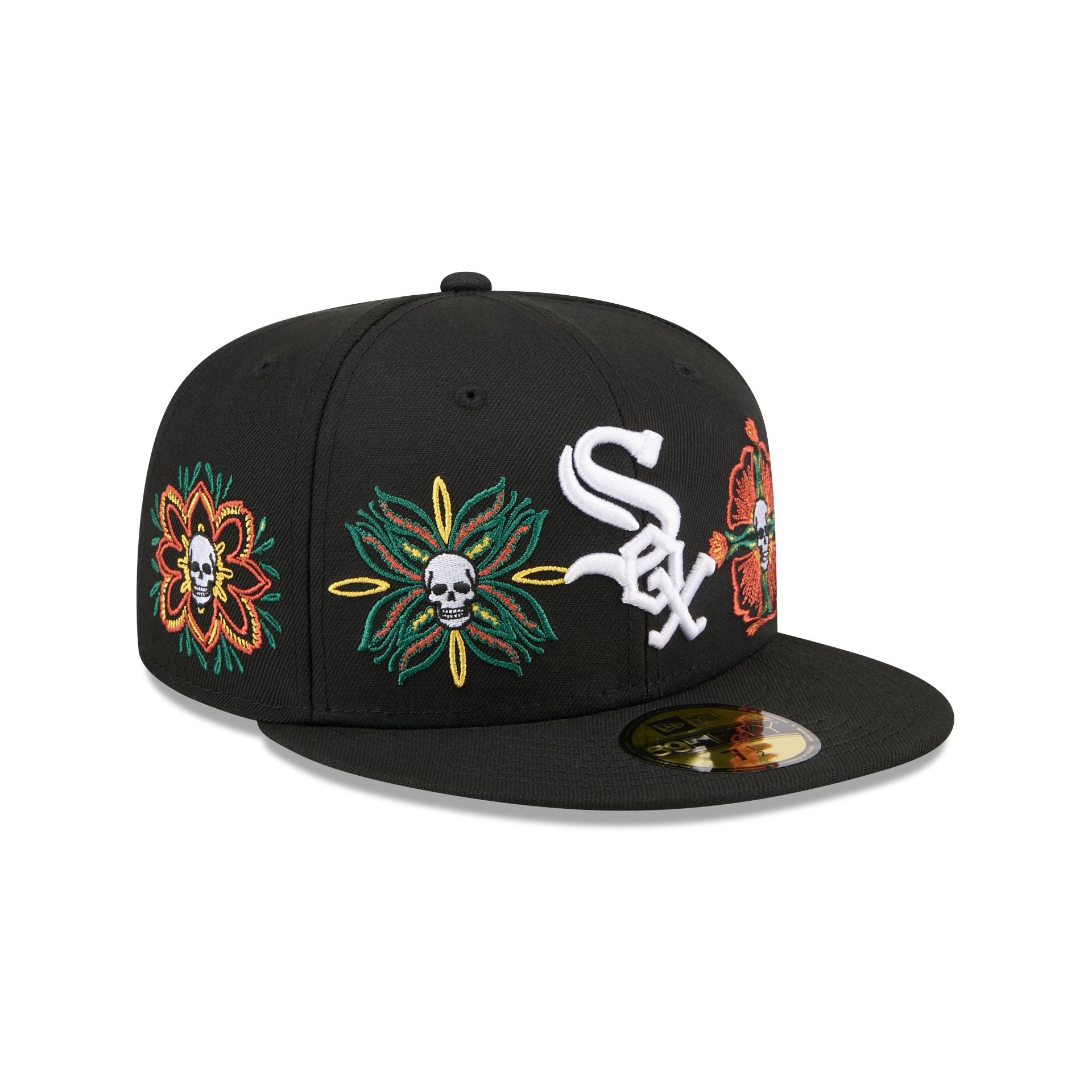 new era Day of the Dead Skull & Flowers 59FIFTY Fitted