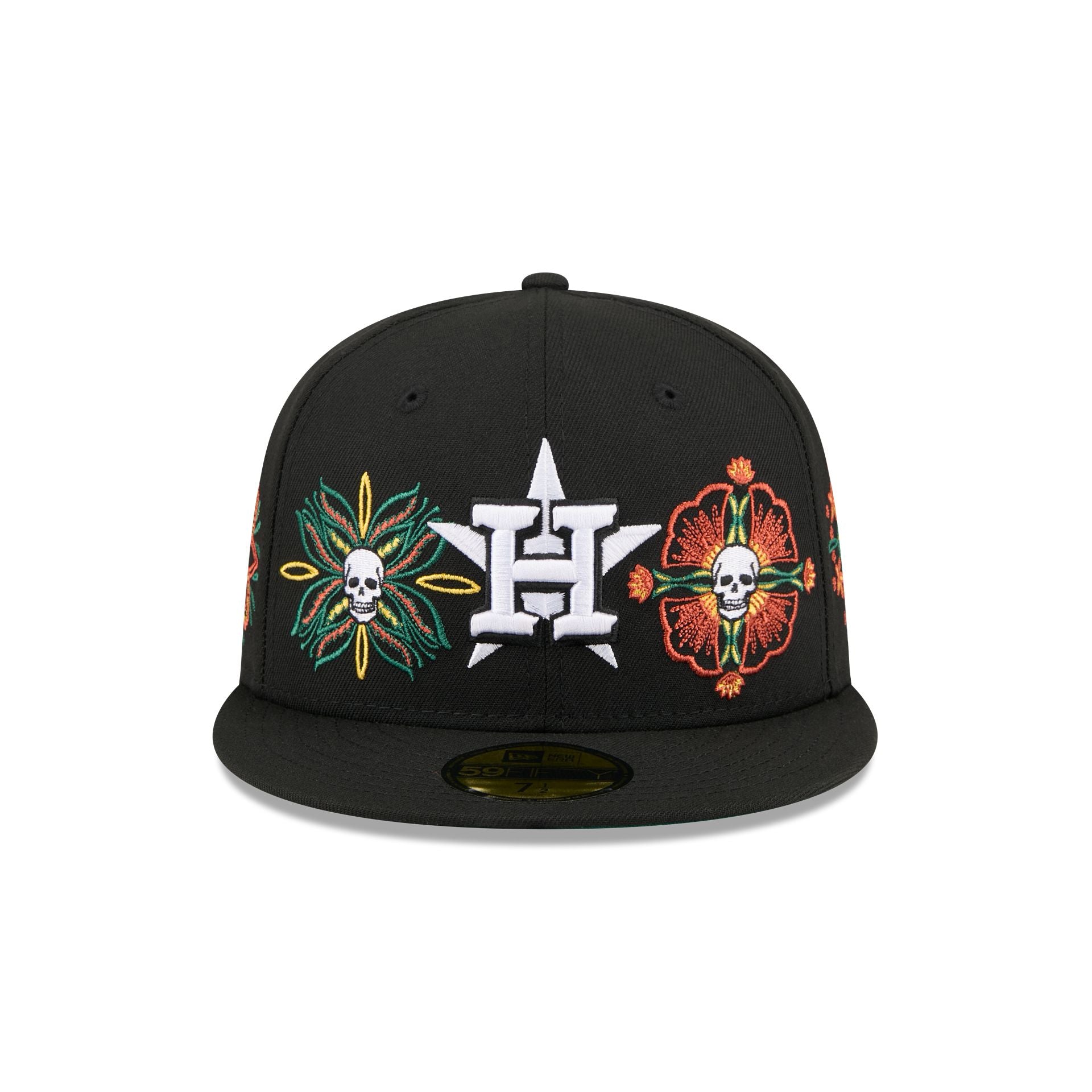 New Era Day Of The Dead Skull & Flowers 59FIFTY Fitted