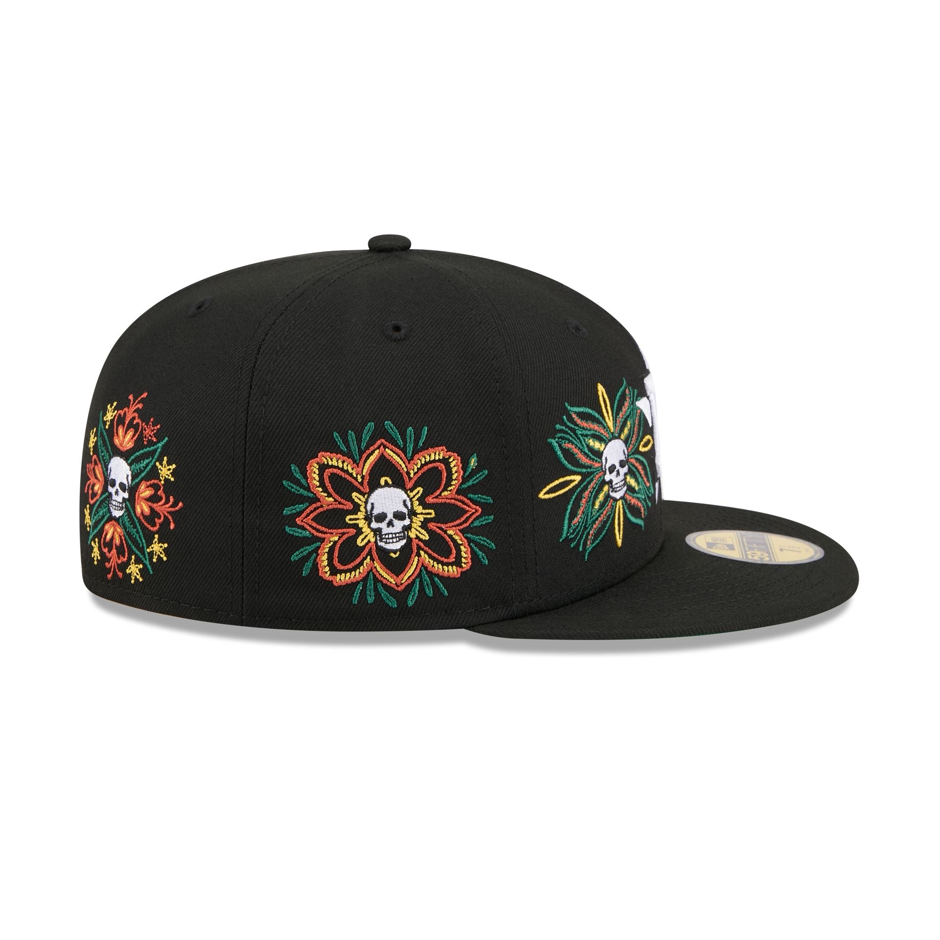 New Era Day Of The Dead Skull & Flowers 59FIFTY Fitted