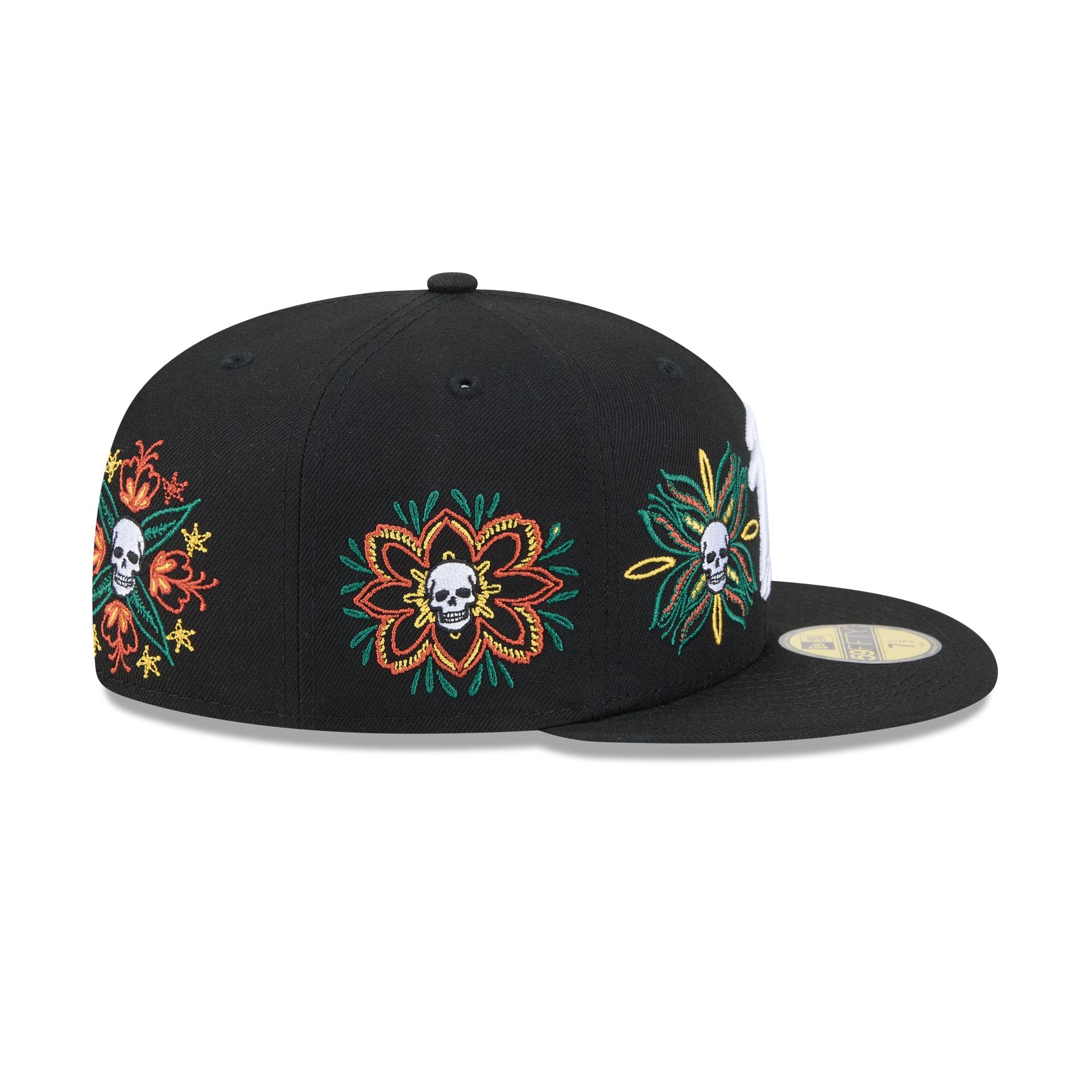 New Era Day Of The Dead Skull & Flowers 59FIFTY Fitted
