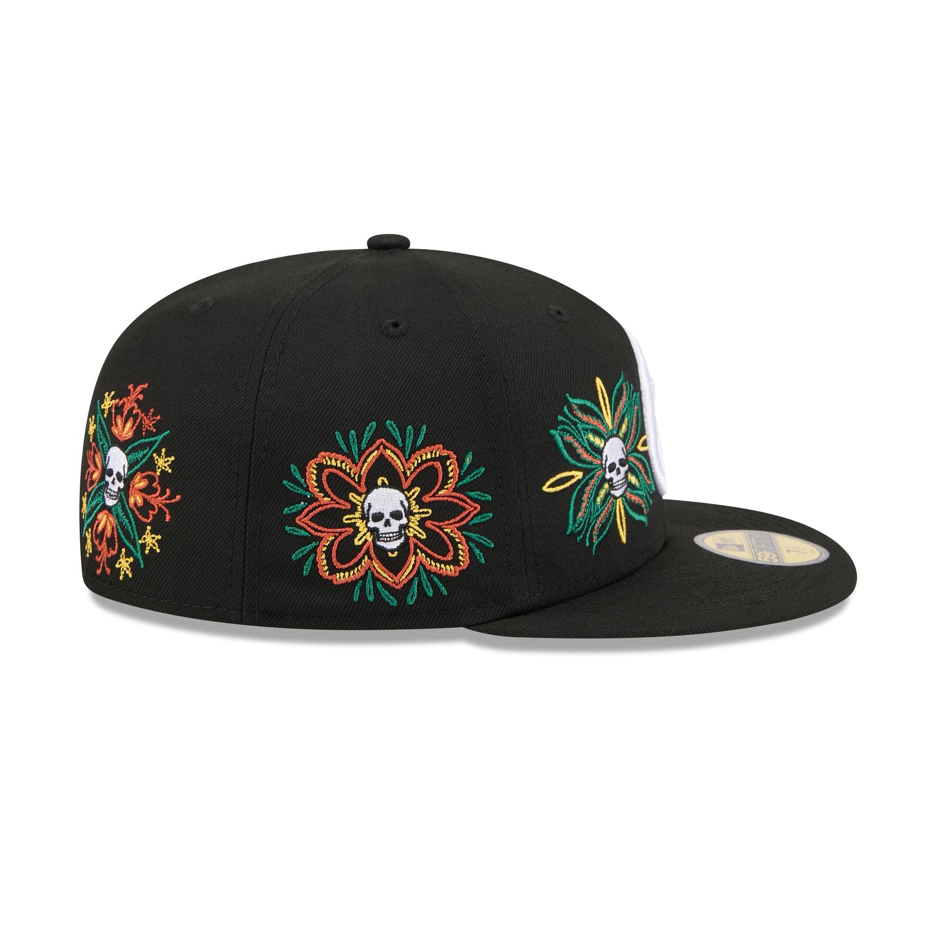 New Era Day Of The Dead Skull & Flowers 59FIFTY Fitted