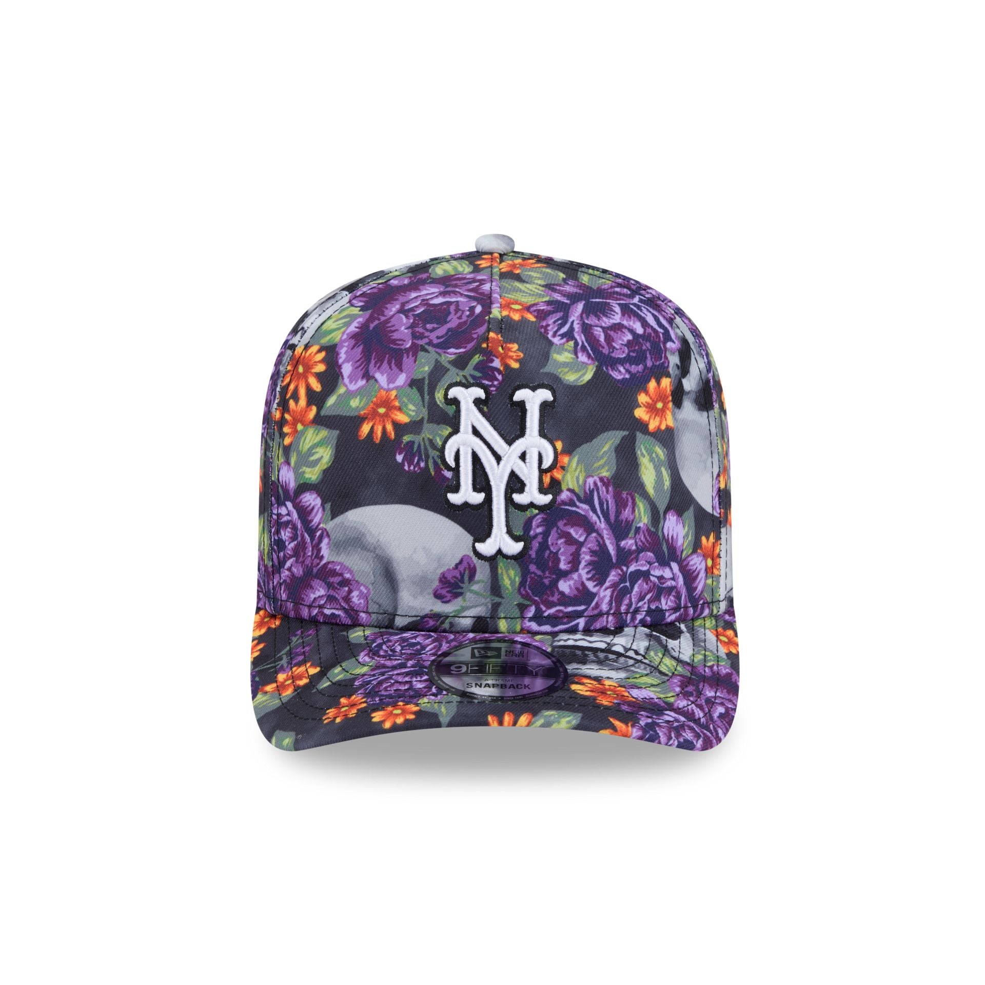 New Era Day Of The Dead Skull & Roses 9FIFTY A-Frame Snapback