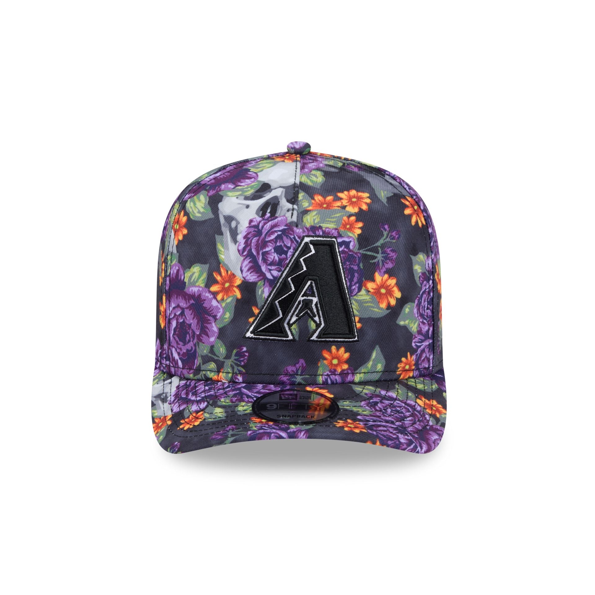 New Era Day Of The Dead Skull & Roses 9FIFTY A-Frame Snapback