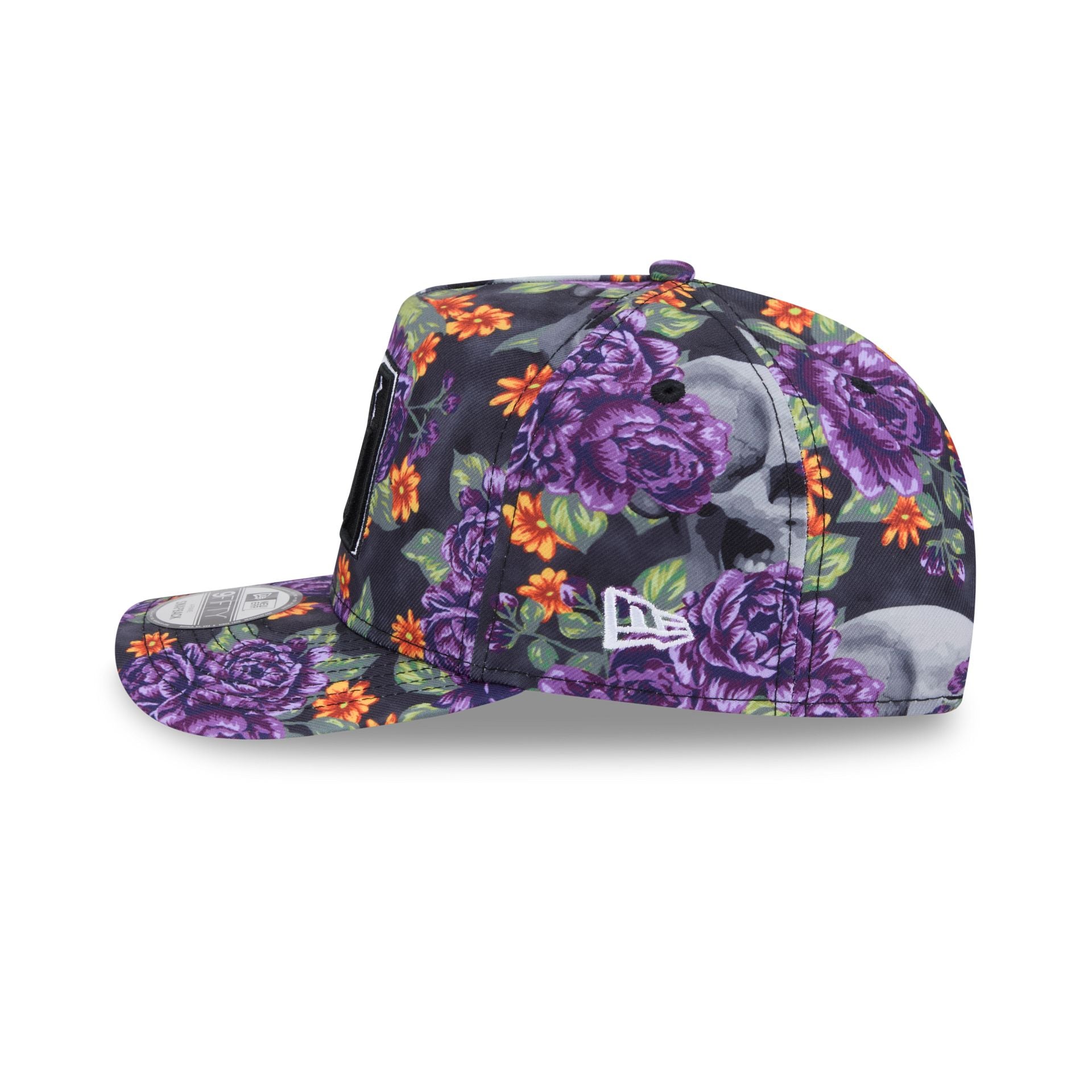 New Era Day Of The Dead Skull & Roses 9FIFTY A-Frame Snapback